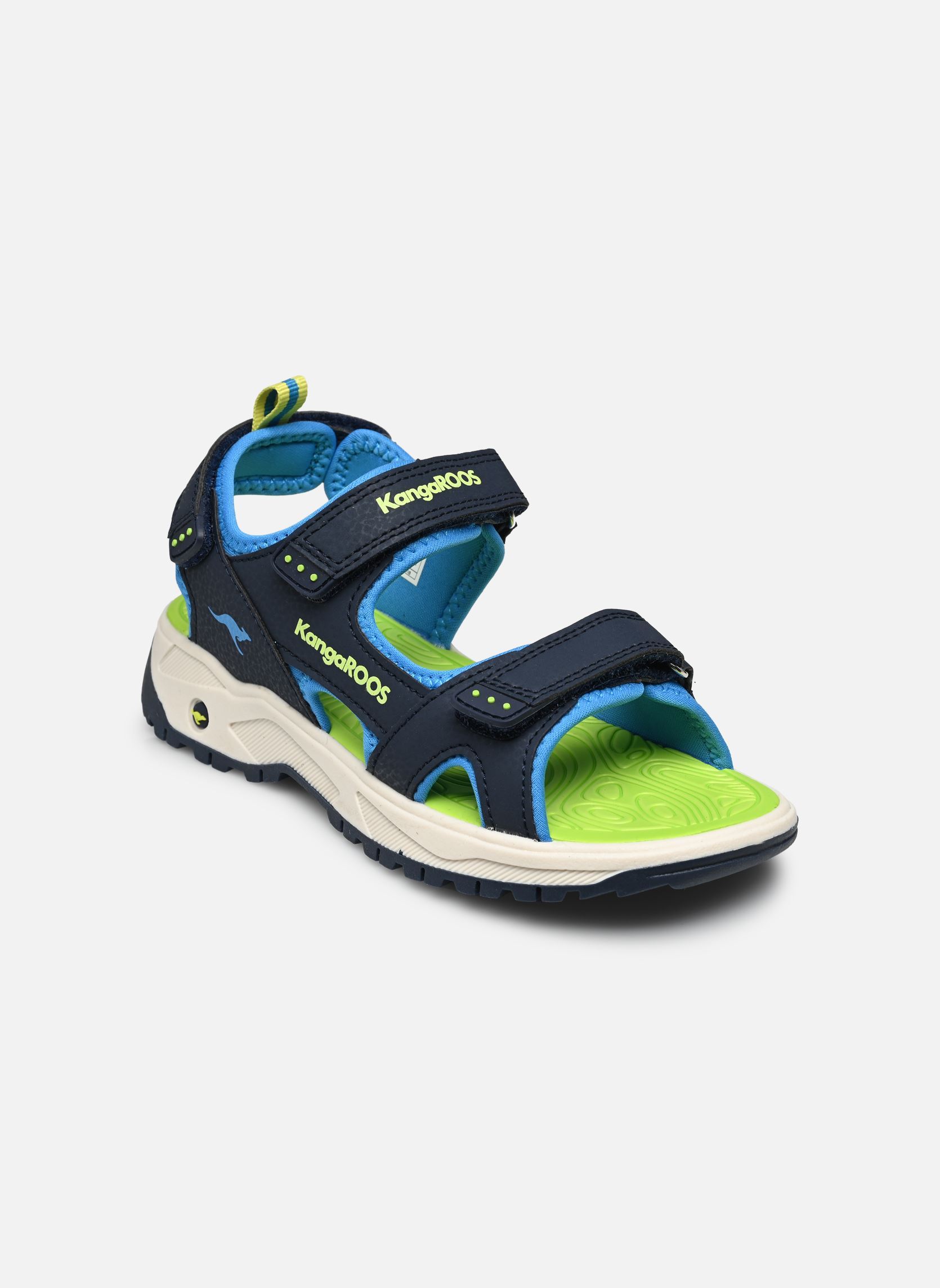 Sandalen K-AS Ture jungen blau Kangaroos Sandalen K-AS Ture jungen blau DK NAVY/LIME