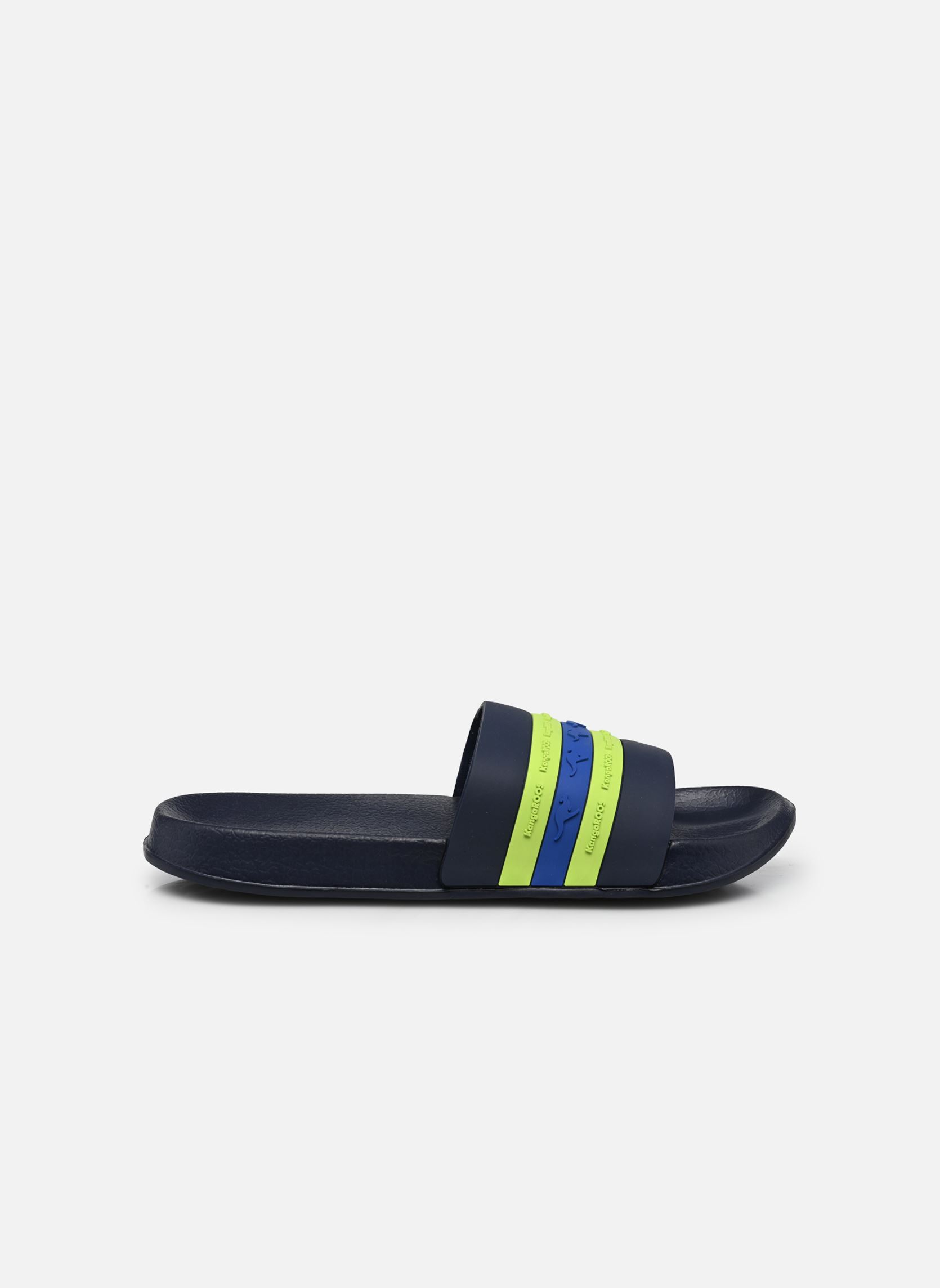 Sandales K-Slide Stripe garçon bleu Kangaroos Sandales K-Slide Stripe garçon bleu DK NAVY/LIME