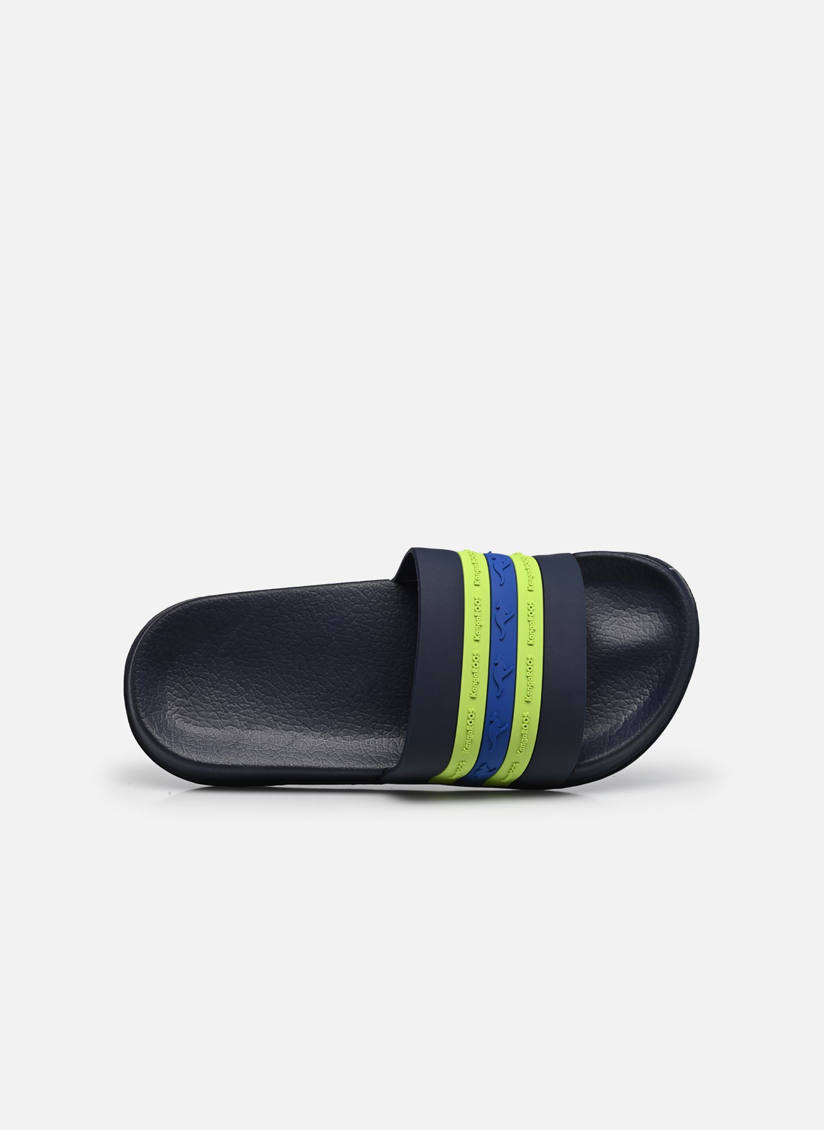 Sandales K-Slide Stripe garçon bleu Kangaroos Sandales K-Slide Stripe garçon bleu DK NAVY/LIME