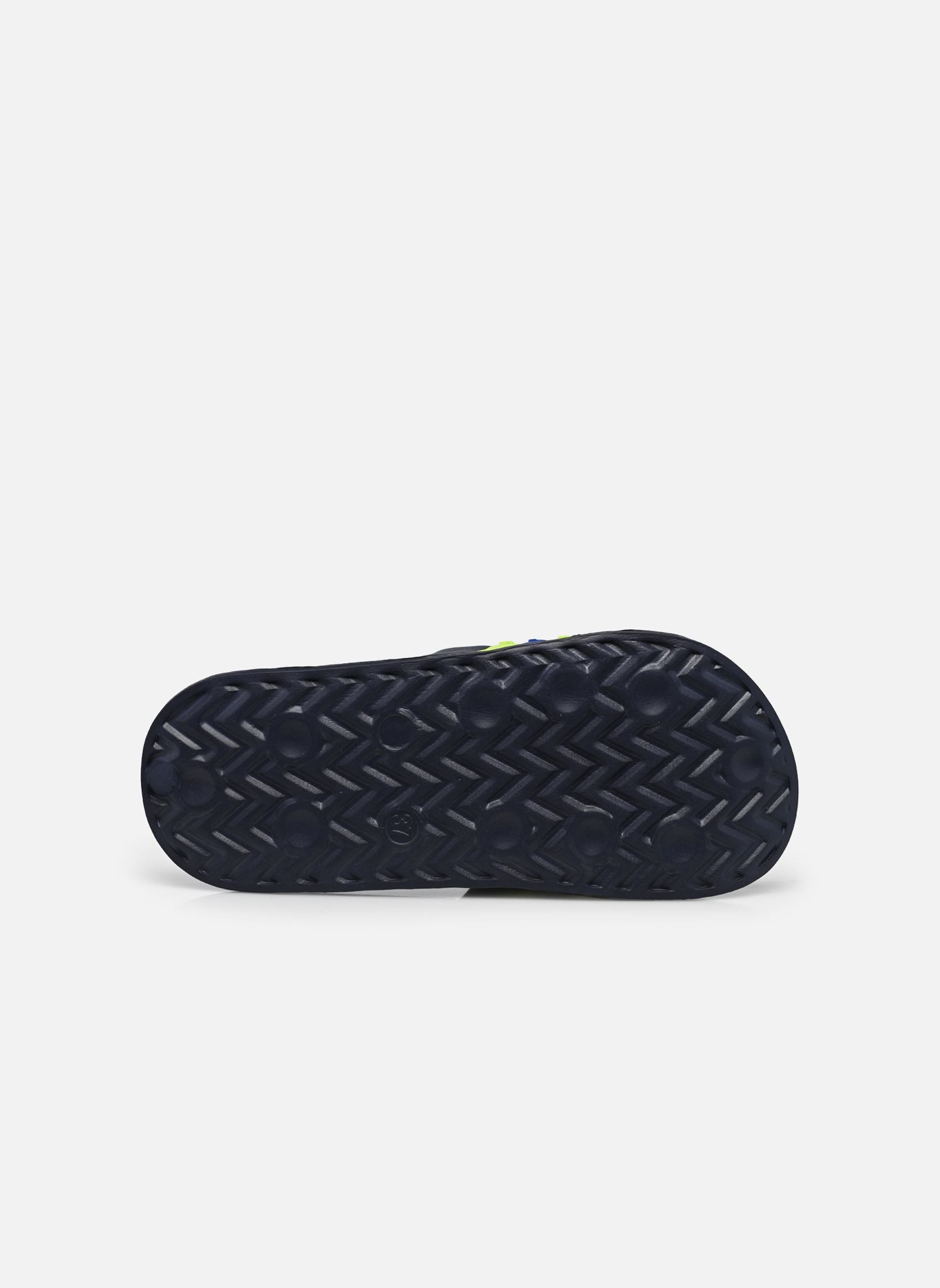 Sandales K-Slide Stripe garçon bleu Kangaroos Sandales K-Slide Stripe garçon bleu DK NAVY/LIME