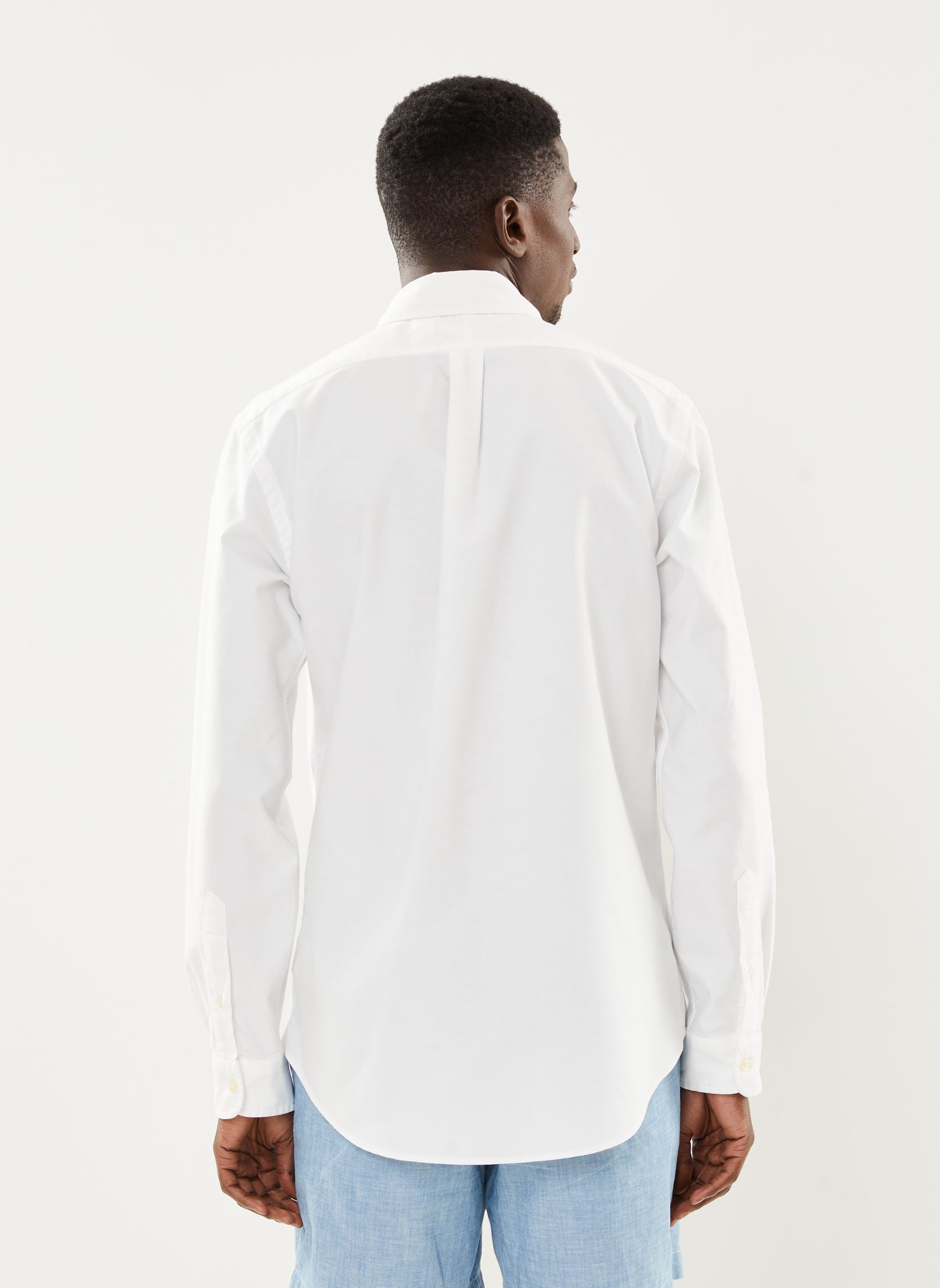 Hemden Chemise Oxford ajustée teinte en pièce herren weiß Polo Ralph Lauren Hemden Chemise Oxford ajustée teinte en pièce herren weiß WHITE
