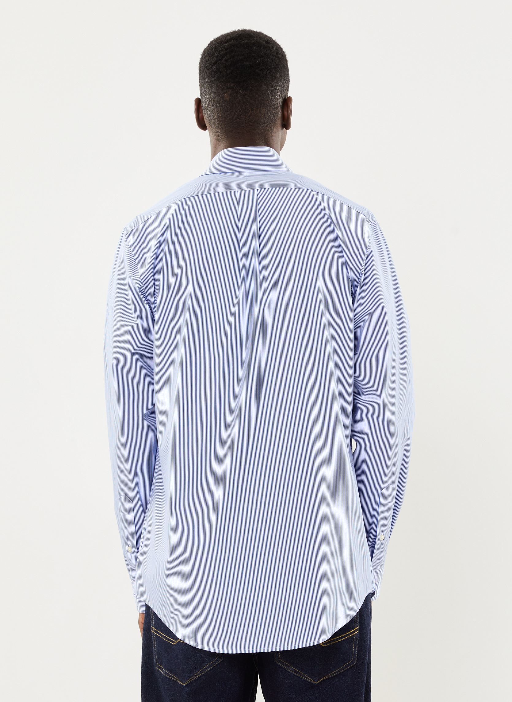 Hemden Chemise ajustée en popeline stretch 7109 heren blauw Polo Ralph Lauren Hemden Chemise ajustée en popeline stretch 7109 heren blauw 2866 BLUEWHITE HAIRLINE STRIP