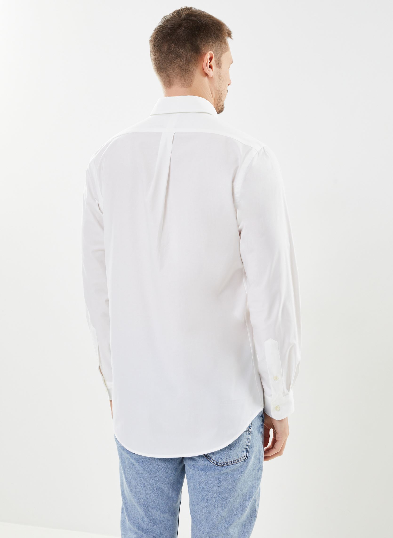 Hemden Chemise ajustée en popeline stretch 7109 herren weiß Polo Ralph Lauren Hemden Chemise ajustée en popeline stretch 7109 herren weiß WHITE