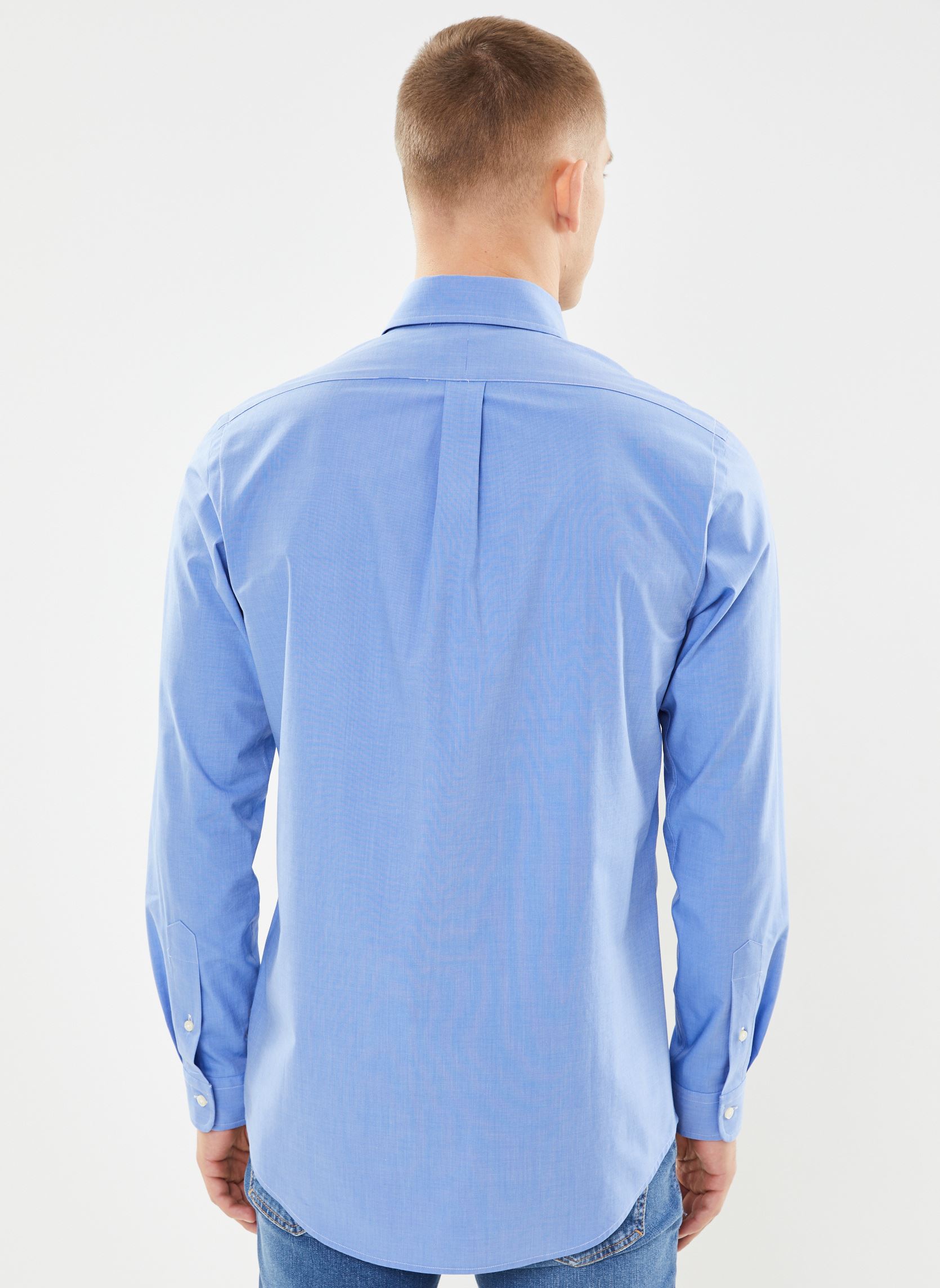 Chemises Chemise ajustée en popeline stretch 7109 homme bleu Polo Ralph Lauren Chemises Chemise ajustée en popeline stretch 7109 homme bleu 2865 BLUE END ON END