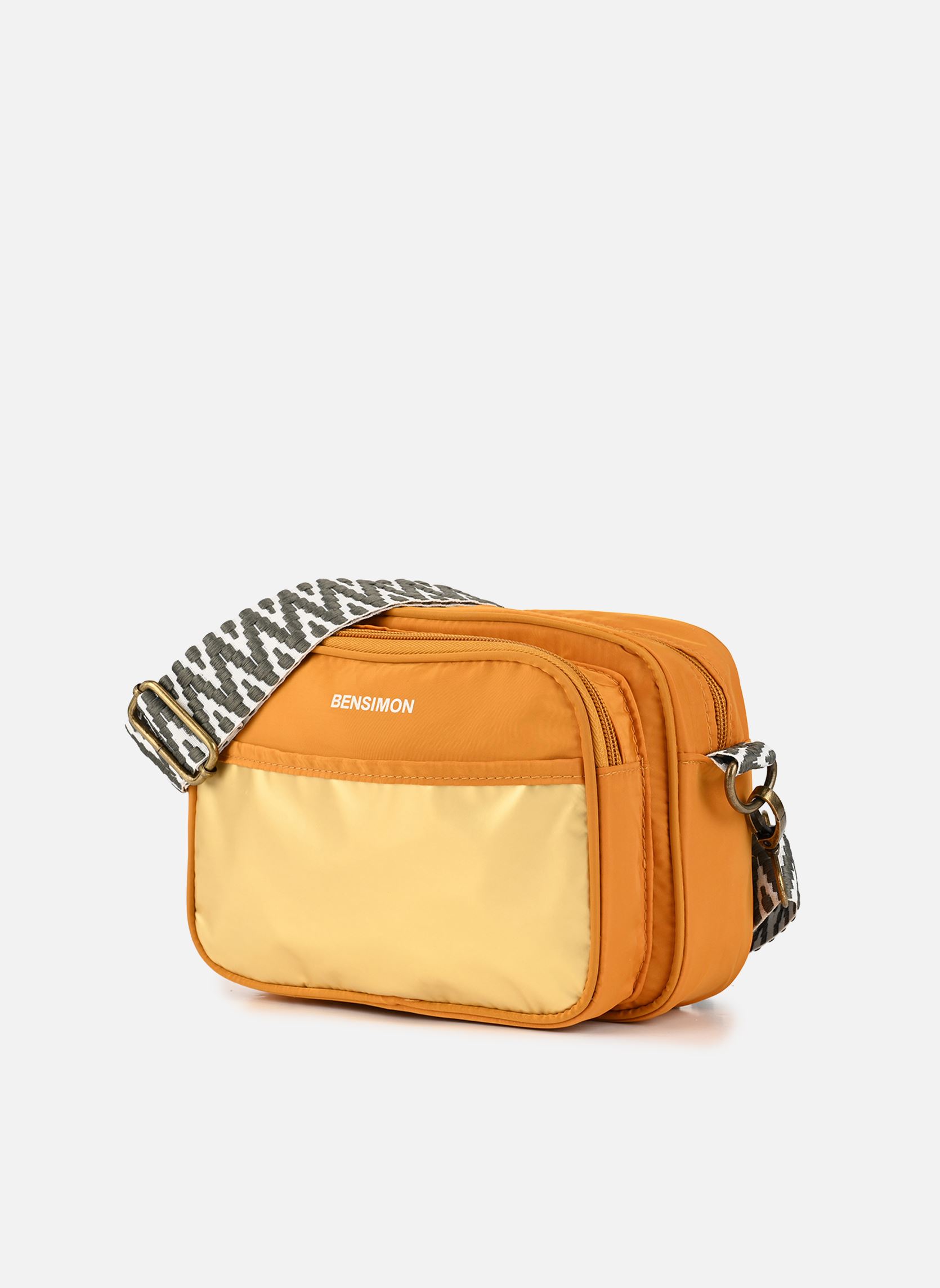 Schoudertassen SMALL BESACE C45 dames goud en brons Bensimon Schoudertassen SMALL BESACE C45 dames goud en brons Or