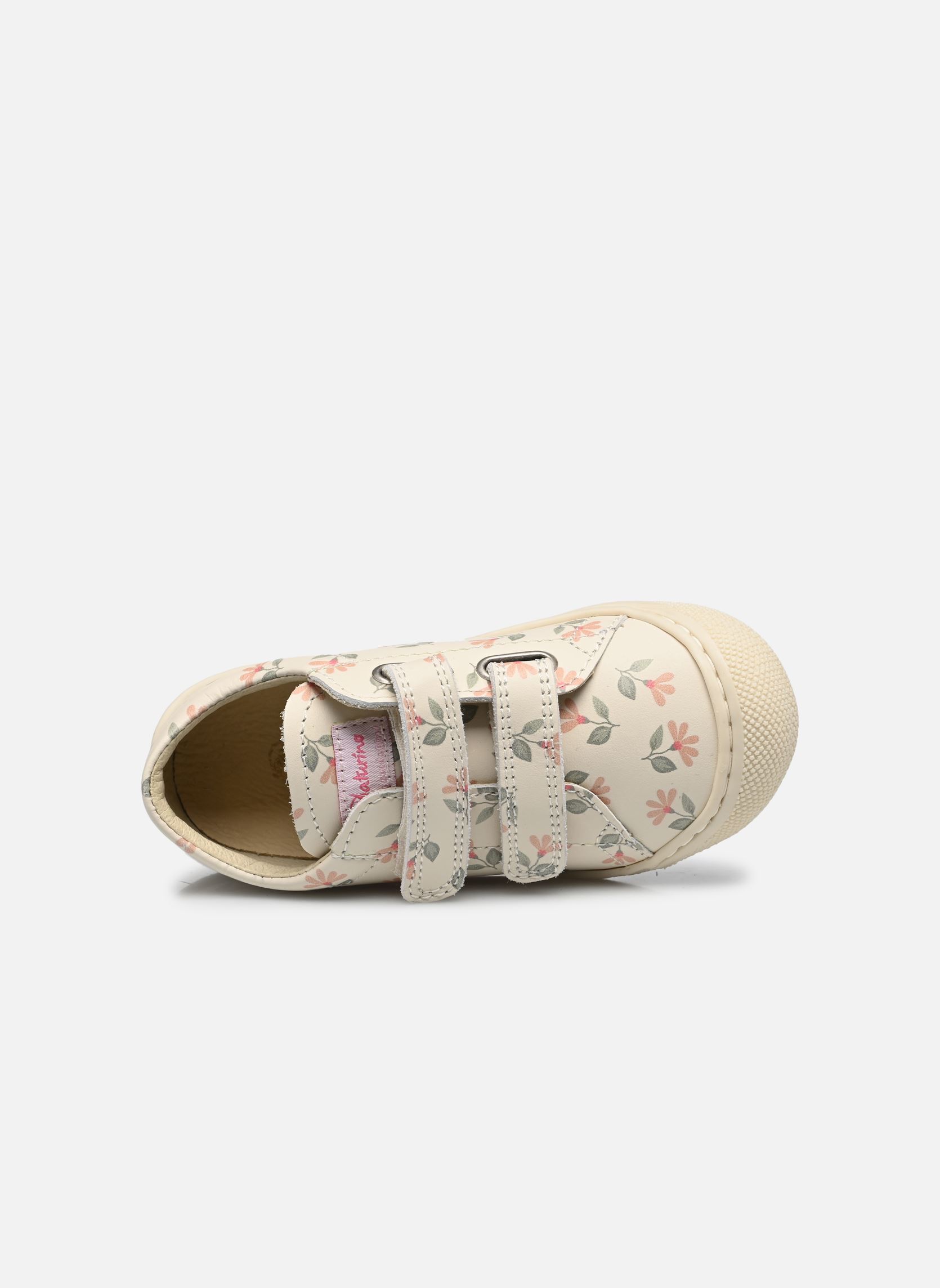 Lage sneakers Cocoon Low VL meisjes wit Naturino Lage sneakers Cocoon Low VL meisjes wit CALF PR.CYCLAMENS MILK ROSE