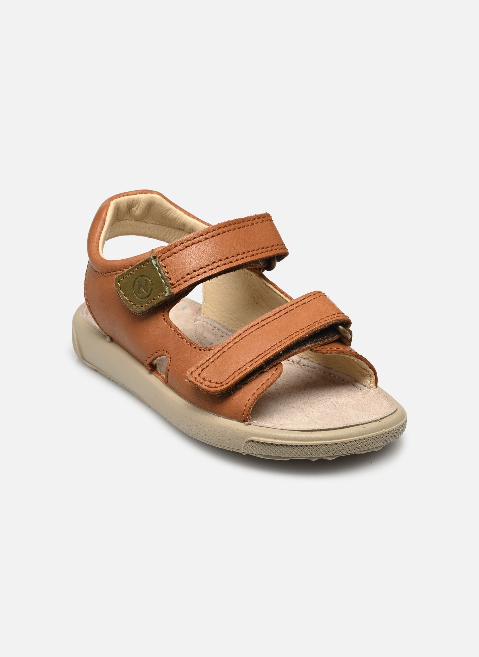 Sandales July marron Naturino Sandales July marron NAPPA SPAZZ SOLE ECRU COGNAC