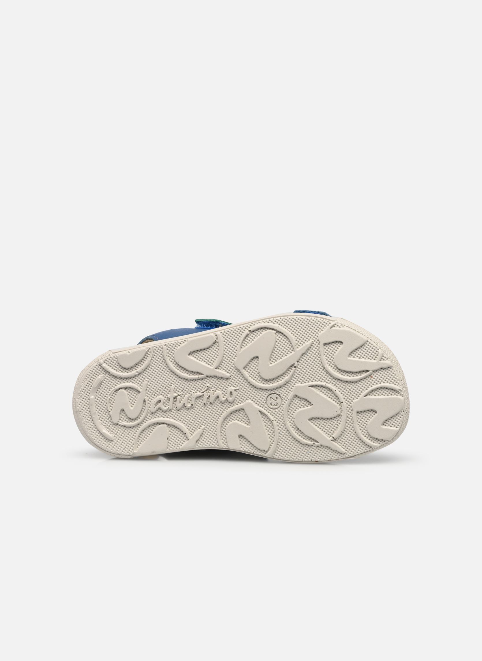 Sandales July bleu Naturino Sandales July bleu NAPPA SPAZZ SOLE ECRU AZURE