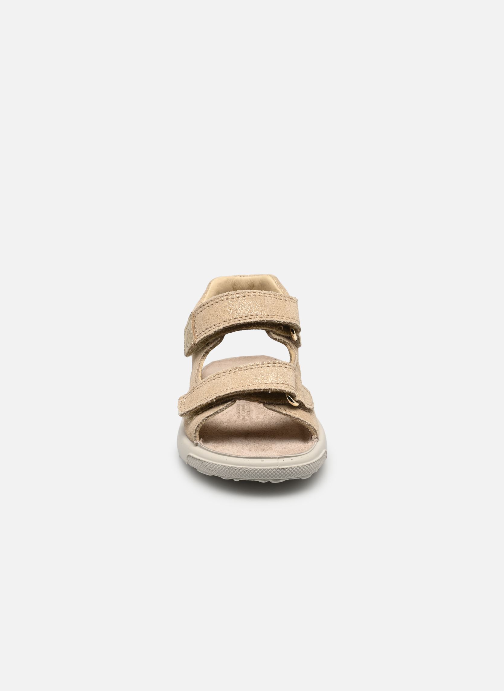 Sandales July fille or et bronze Naturino Sandales July fille or et bronze SUEDE GLITTER PLATINUM