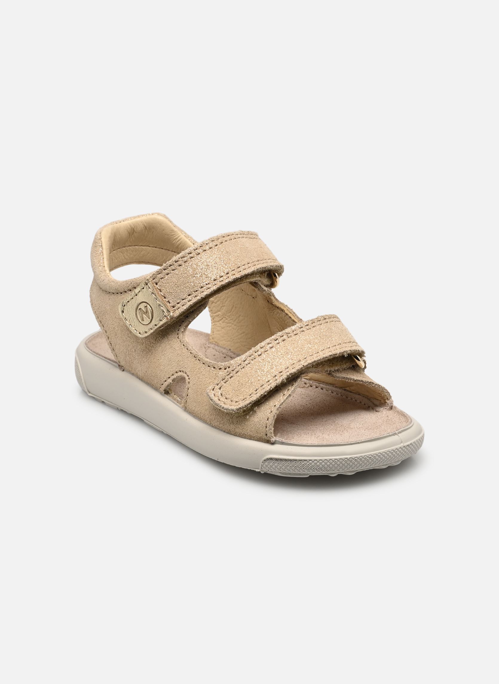 Sandales July fille or et bronze Naturino Sandales July fille or et bronze SUEDE GLITTER PLATINUM