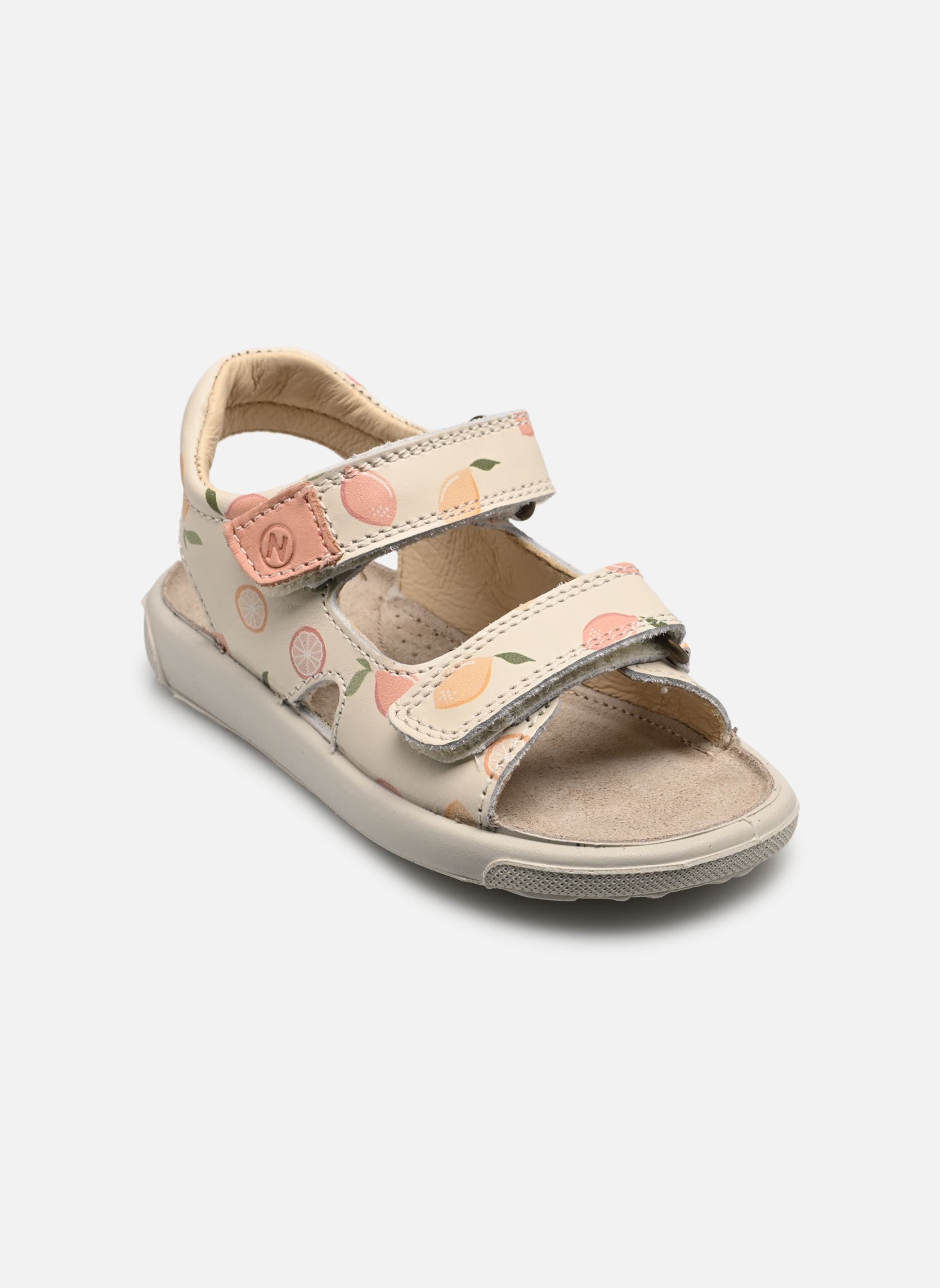 Sandales July fille blanc Naturino Sandales July fille blanc CALF PR LEMONSODA MILK