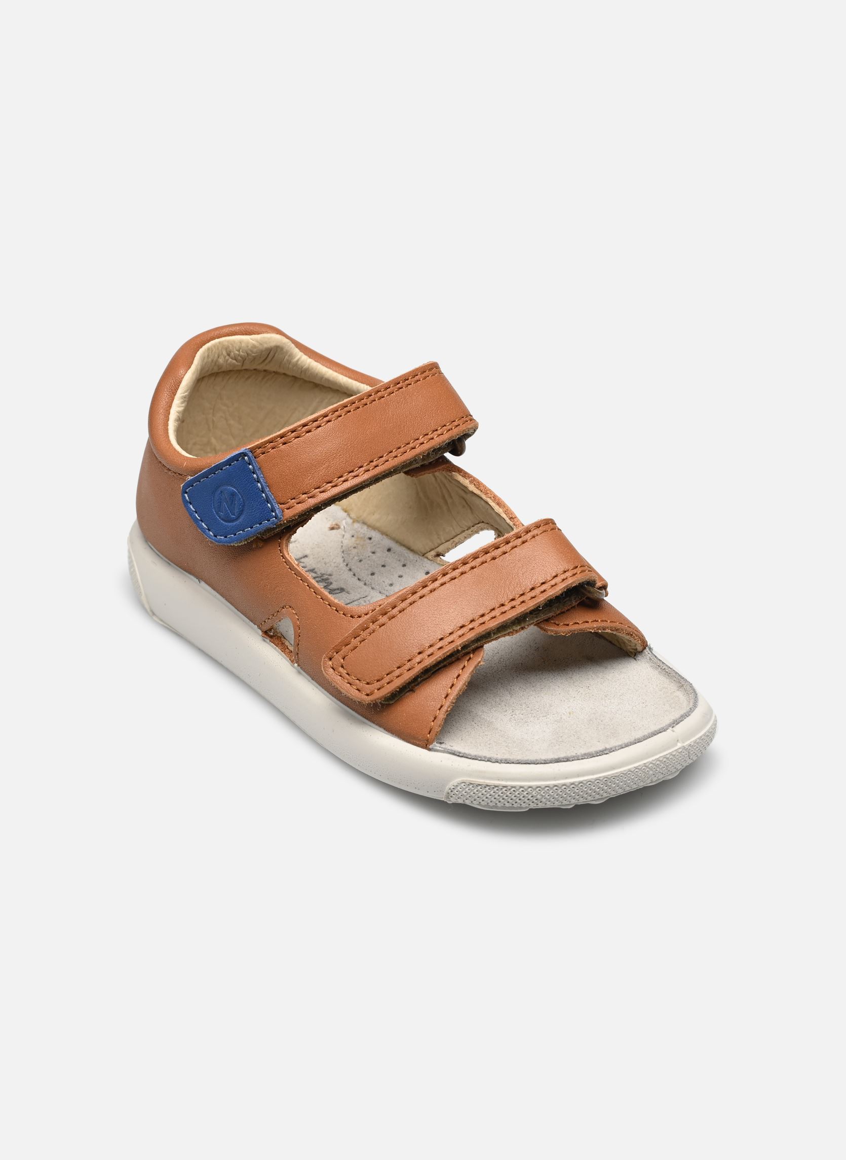 Sandales July garçon marron Naturino Sandales July garçon marron NAPPA SPAZZ SOLE BONE COGNAC