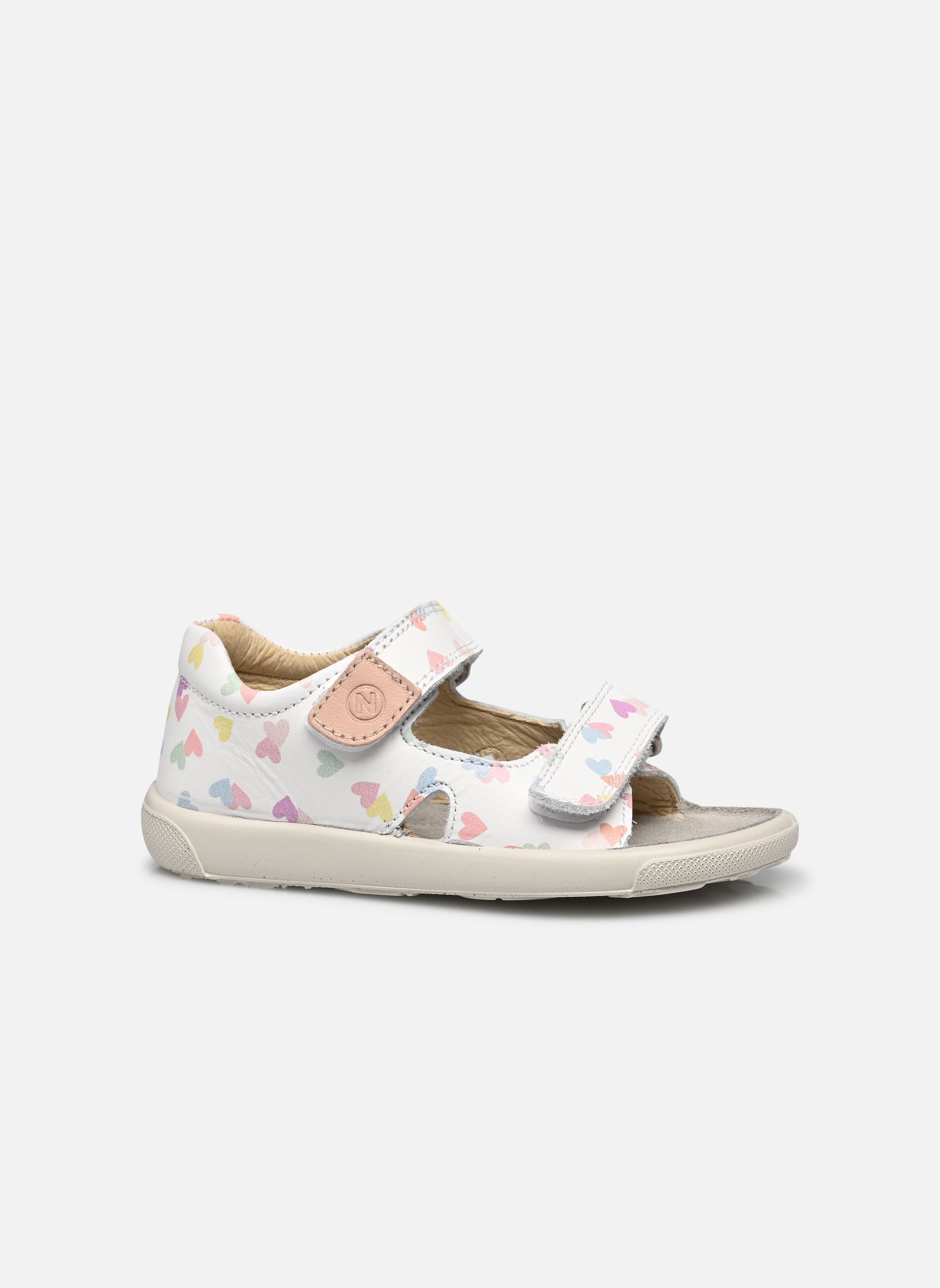 Sandales July fille blanc Naturino Sandales July fille blanc CALF PR COUPLED HEARTS WHITE M
