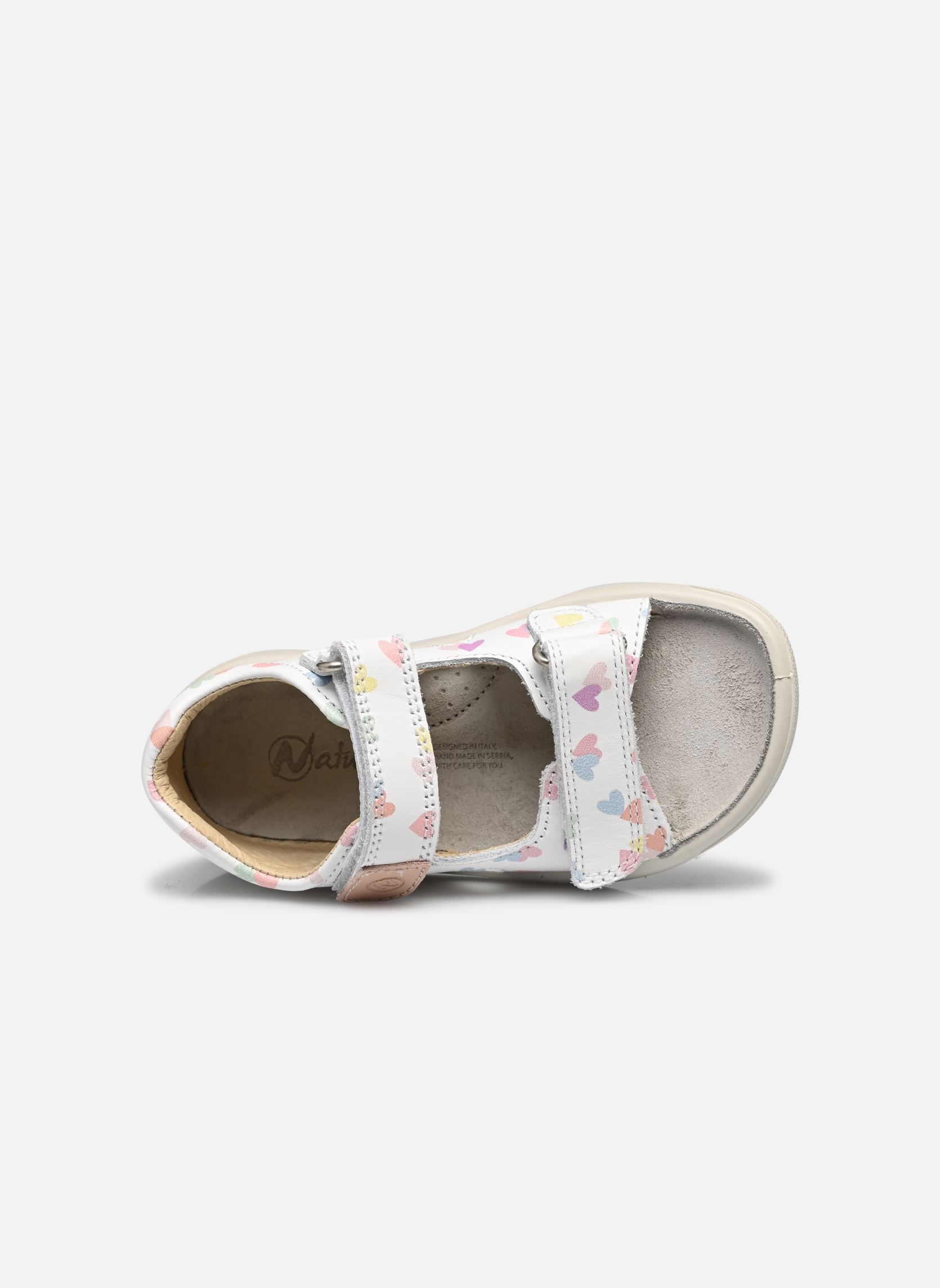 Sandales July fille blanc Naturino Sandales July fille blanc CALF PR COUPLED HEARTS WHITE M