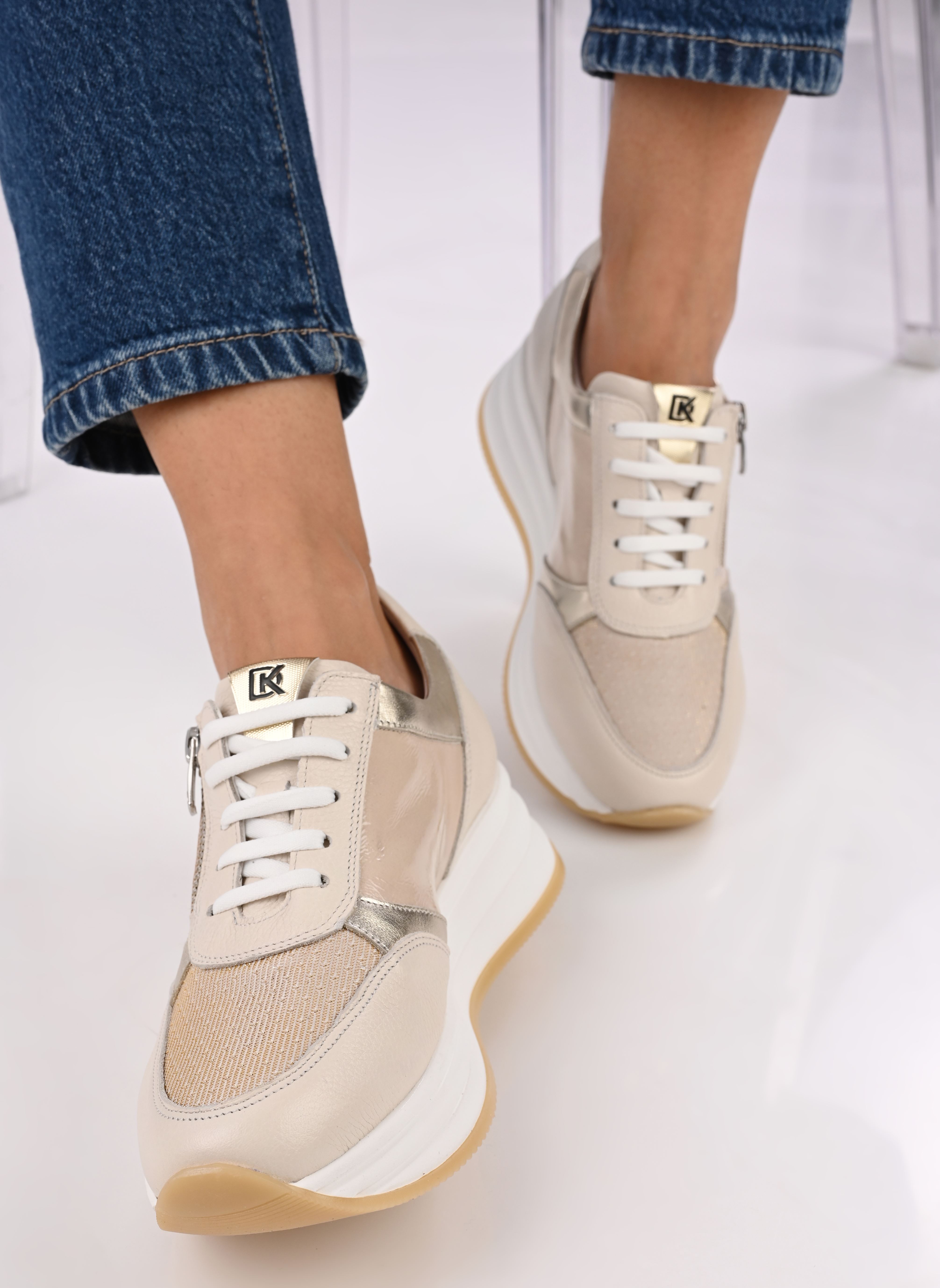 Baskets compensées DRAZ D9240 femme beige Dorking Baskets compensées DRAZ D9240 femme beige INDIOS PLATINO C-4 PLATINO C4