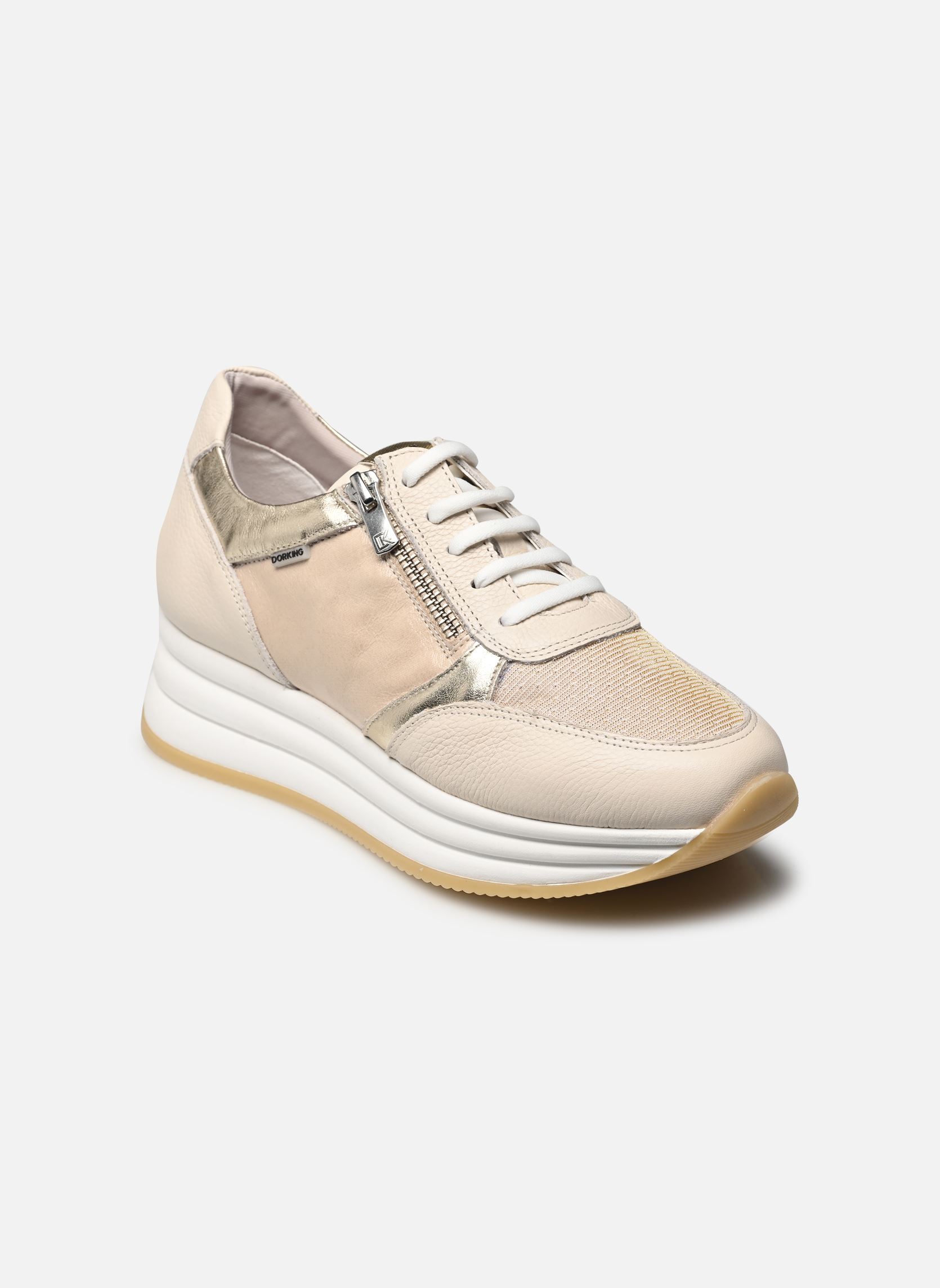 Baskets compensées DRAZ D9240 femme beige Dorking Baskets compensées DRAZ D9240 femme beige INDIOS PLATINO C-4 PLATINO C4