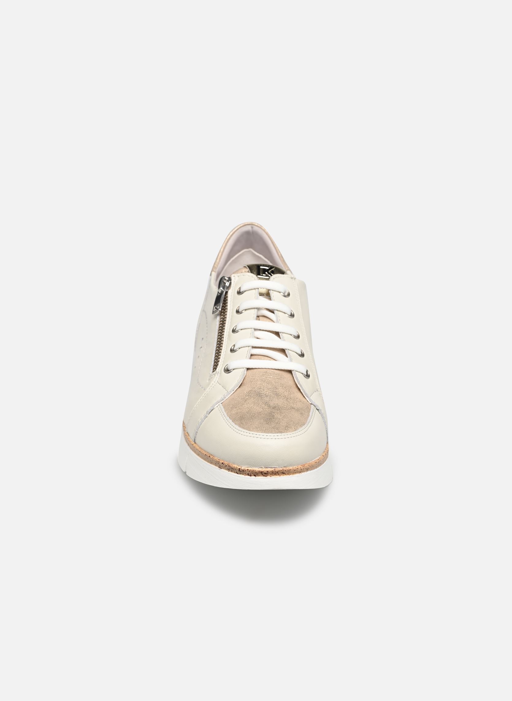 Sleehak sneakers INDIA D9301 dames beige Dorking Sleehak sneakers INDIA D9301 dames beige SUGAR+LAGUNA HIELO + PLATINO