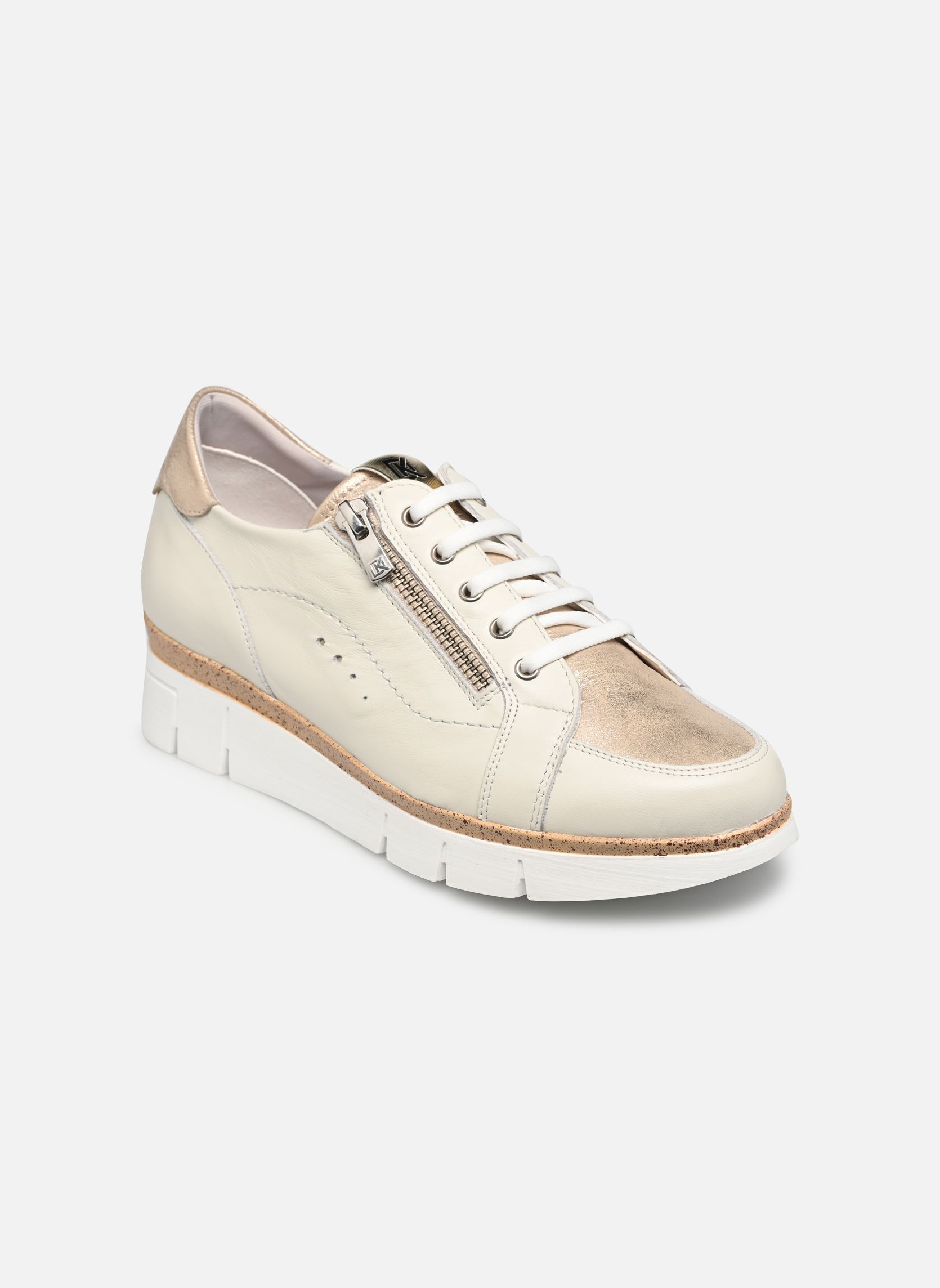 Sleehak sneakers INDIA D9301 dames beige Dorking Sleehak sneakers INDIA D9301 dames beige SUGAR+LAGUNA HIELO + PLATINO