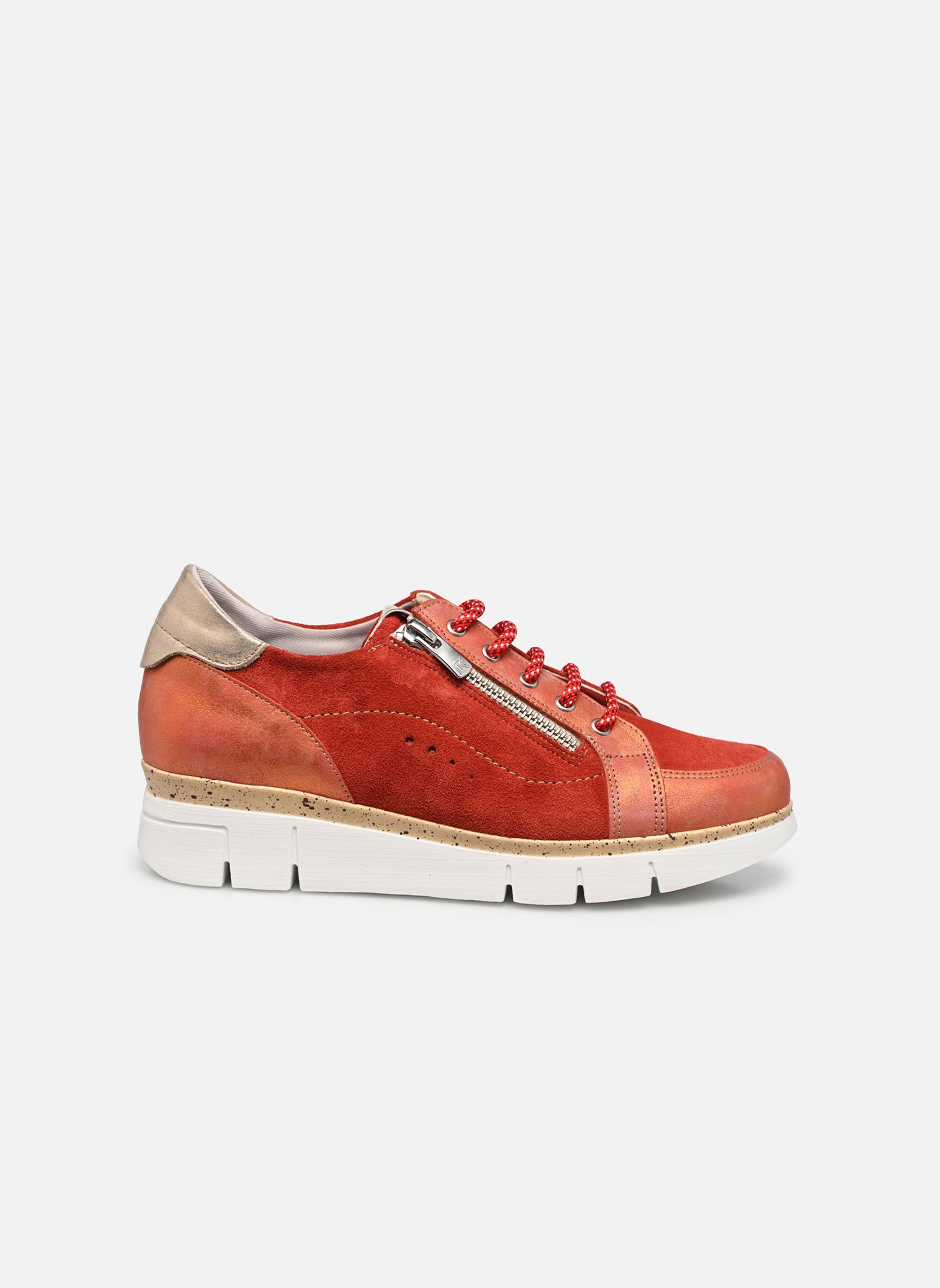 Baskets compensées INDIA D9300 femme orange Dorking Baskets compensées INDIA D9300 femme orange CALF COMBI-3 TERRAC-3