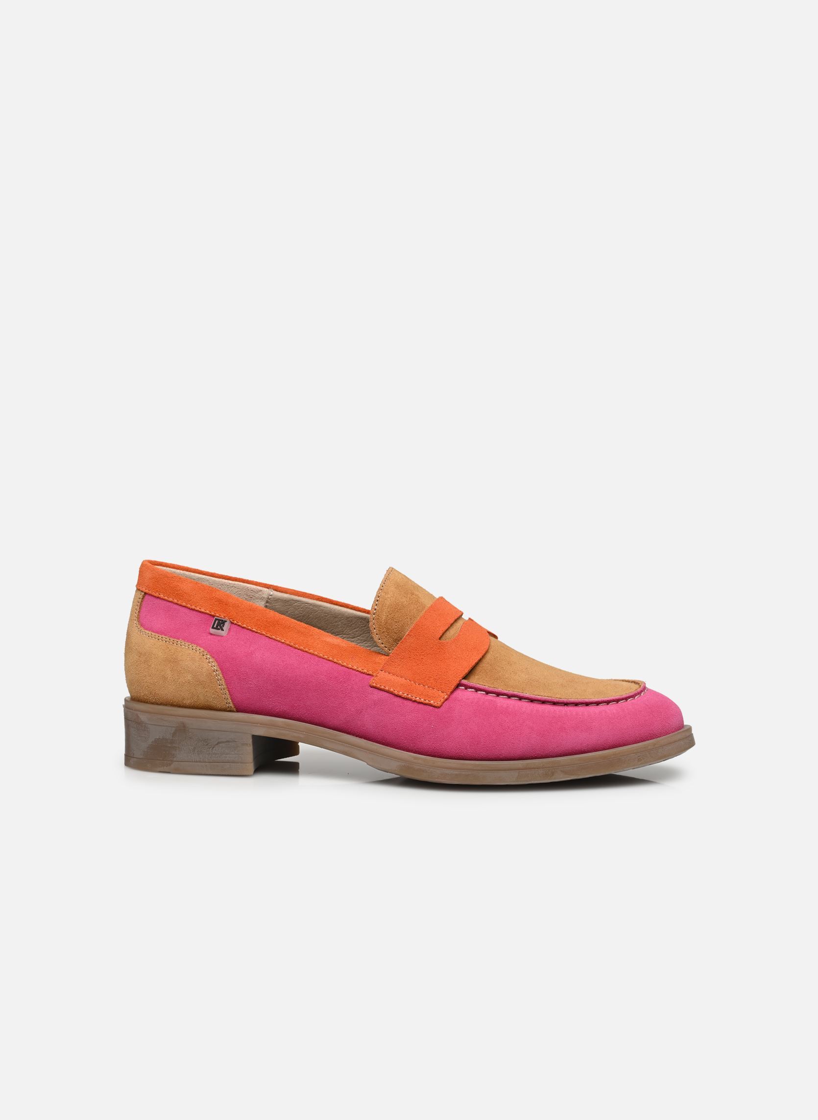 Mocassins HARVARD D9245 dames meerkleurig Dorking Mocassins HARVARD D9245 dames meerkleurig CALF+CALF+CALF FUCSIA + CAMEL
