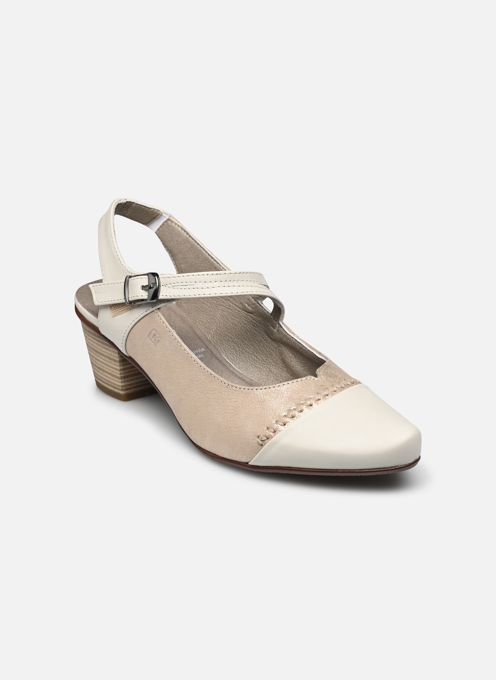 Pumps mit Riemchen TRIANA D7747 damen weiß Dorking Pumps mit Riemchen TRIANA D7747 damen weiß LAGUNA+SUGAR PLATINO + HIELO
