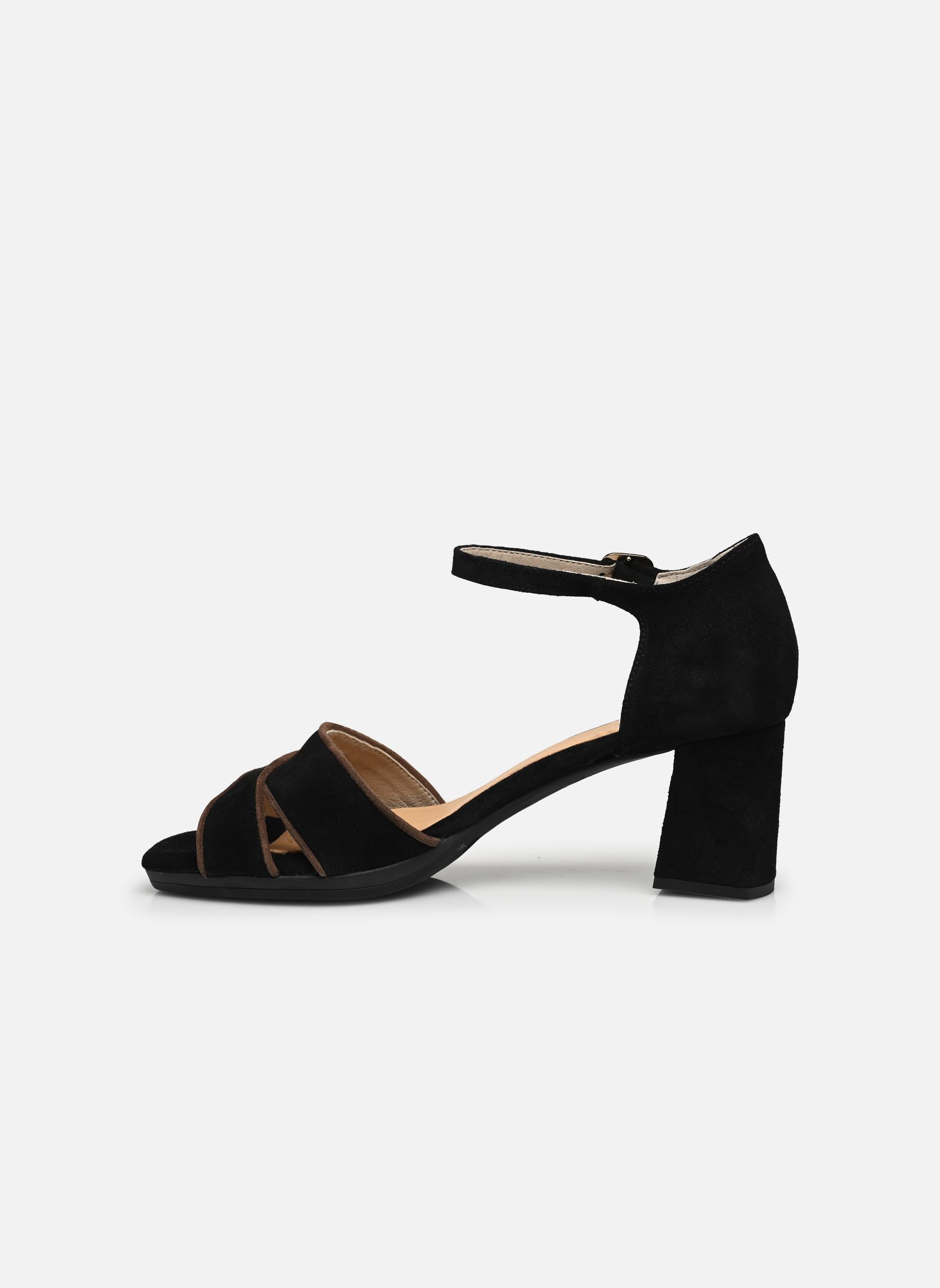 Sandalias YUDI D9293 mujer negro Dorking Sandalias YUDI D9293 mujer negro CALF+CALF NEGRO + FANGO