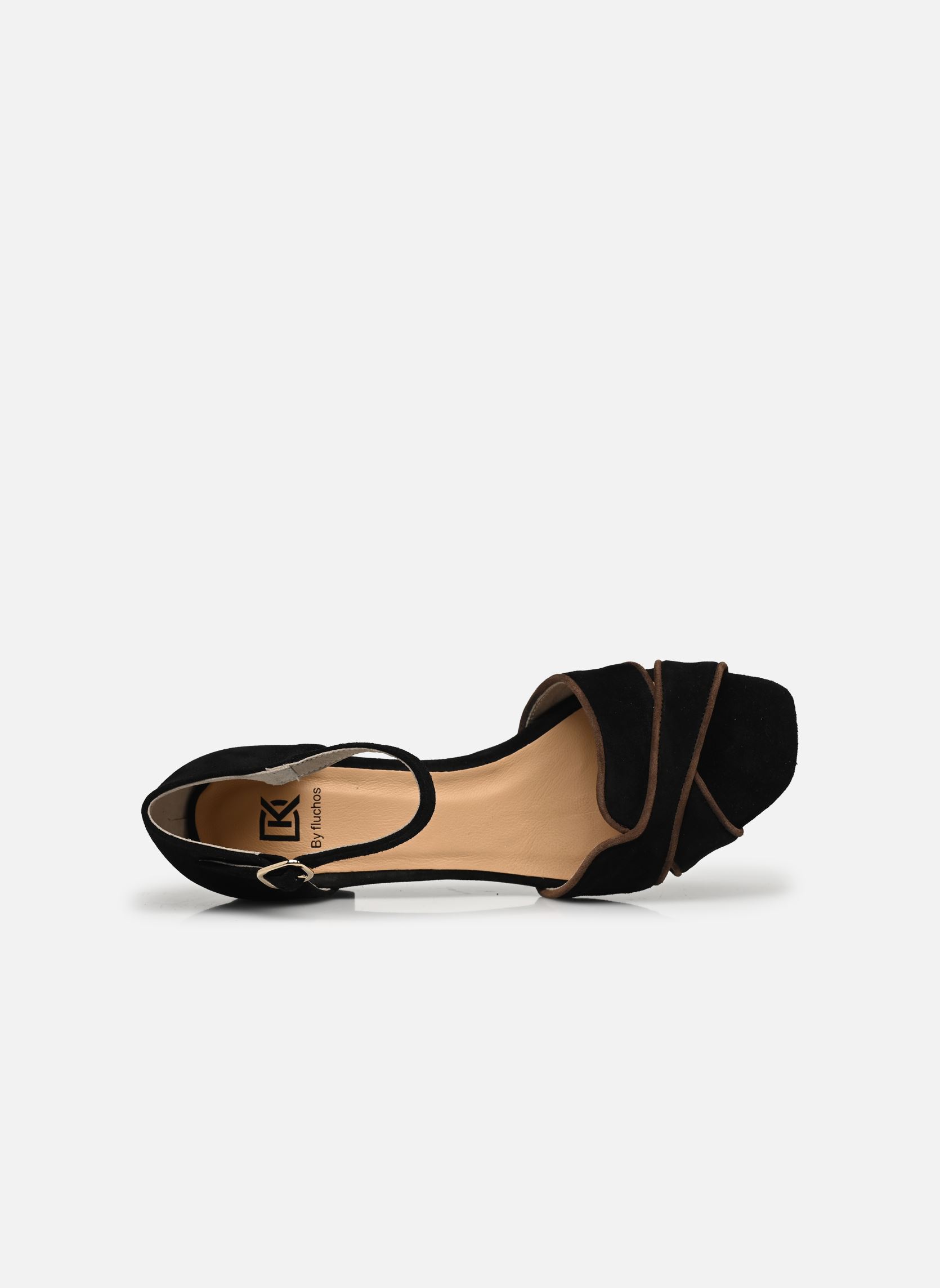 Sandalias YUDI D9293 mujer negro Dorking Sandalias YUDI D9293 mujer negro CALF+CALF NEGRO + FANGO
