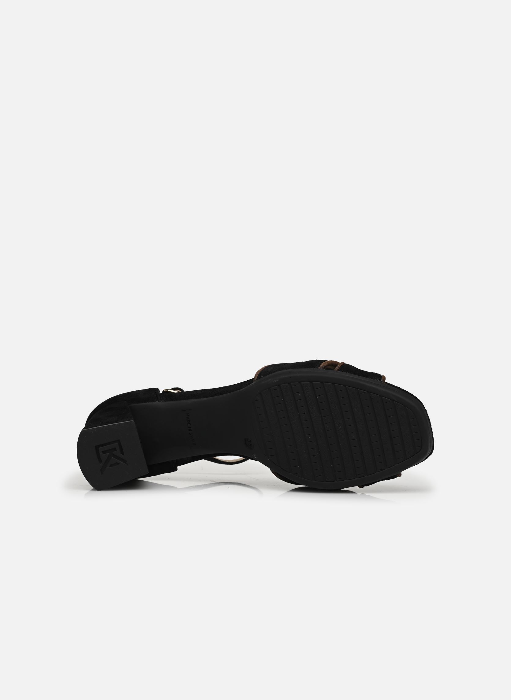 Sandalias YUDI D9293 mujer negro Dorking Sandalias YUDI D9293 mujer negro CALF+CALF NEGRO + FANGO