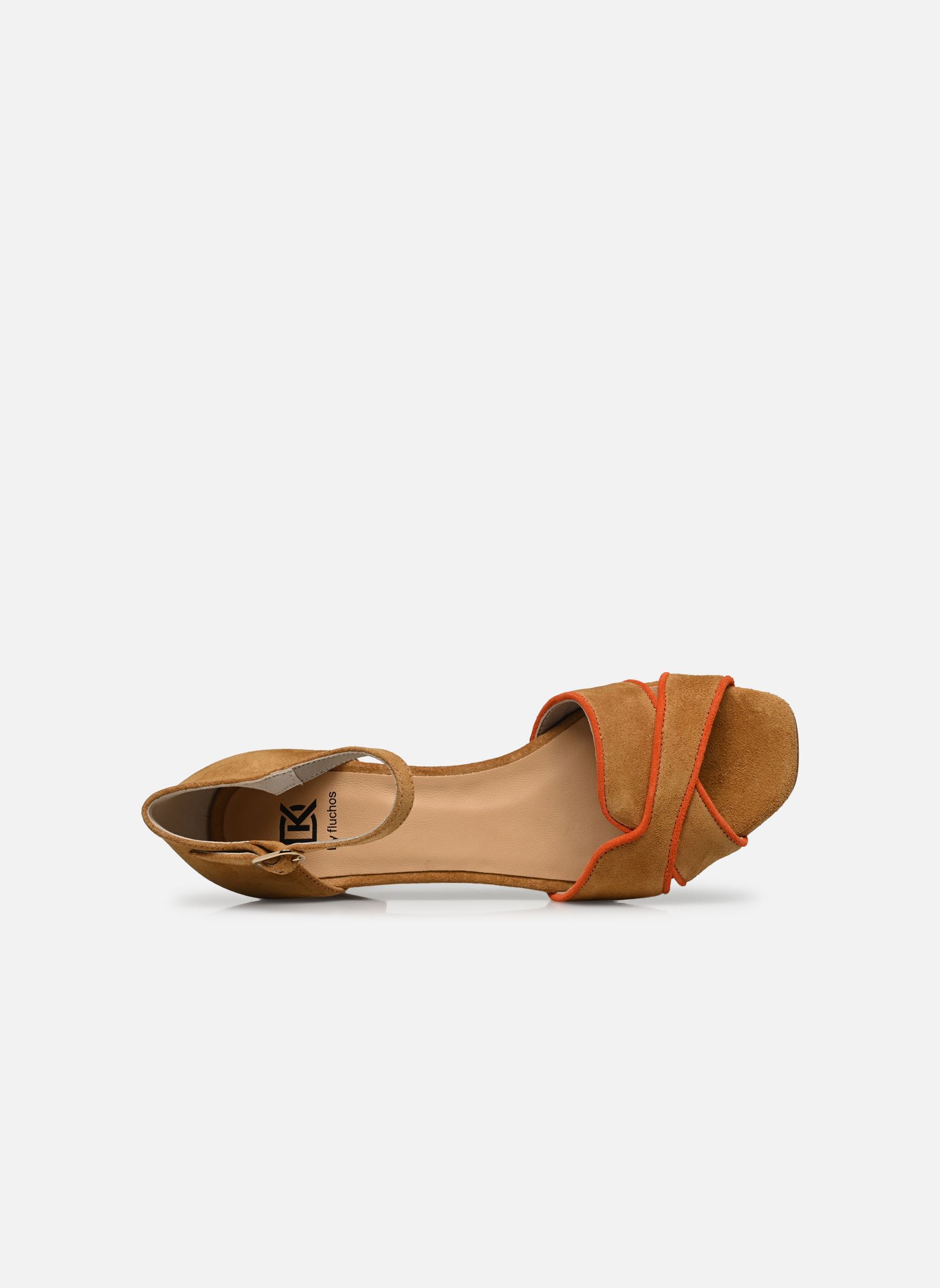 Sandalen YUDI D9293 damen braun Dorking Sandalen YUDI D9293 damen braun CALF+CALF CAMEL + ORANGE