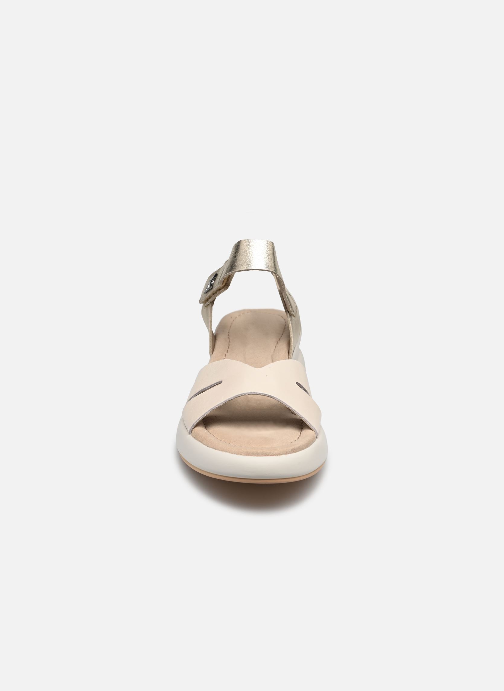 Sandales compensées et plateformes SLAM D9292 femme beige Dorking Sandales compensées et plateformes SLAM D9292 femme beige TIBET+LAMINADO RAW + PLATINO