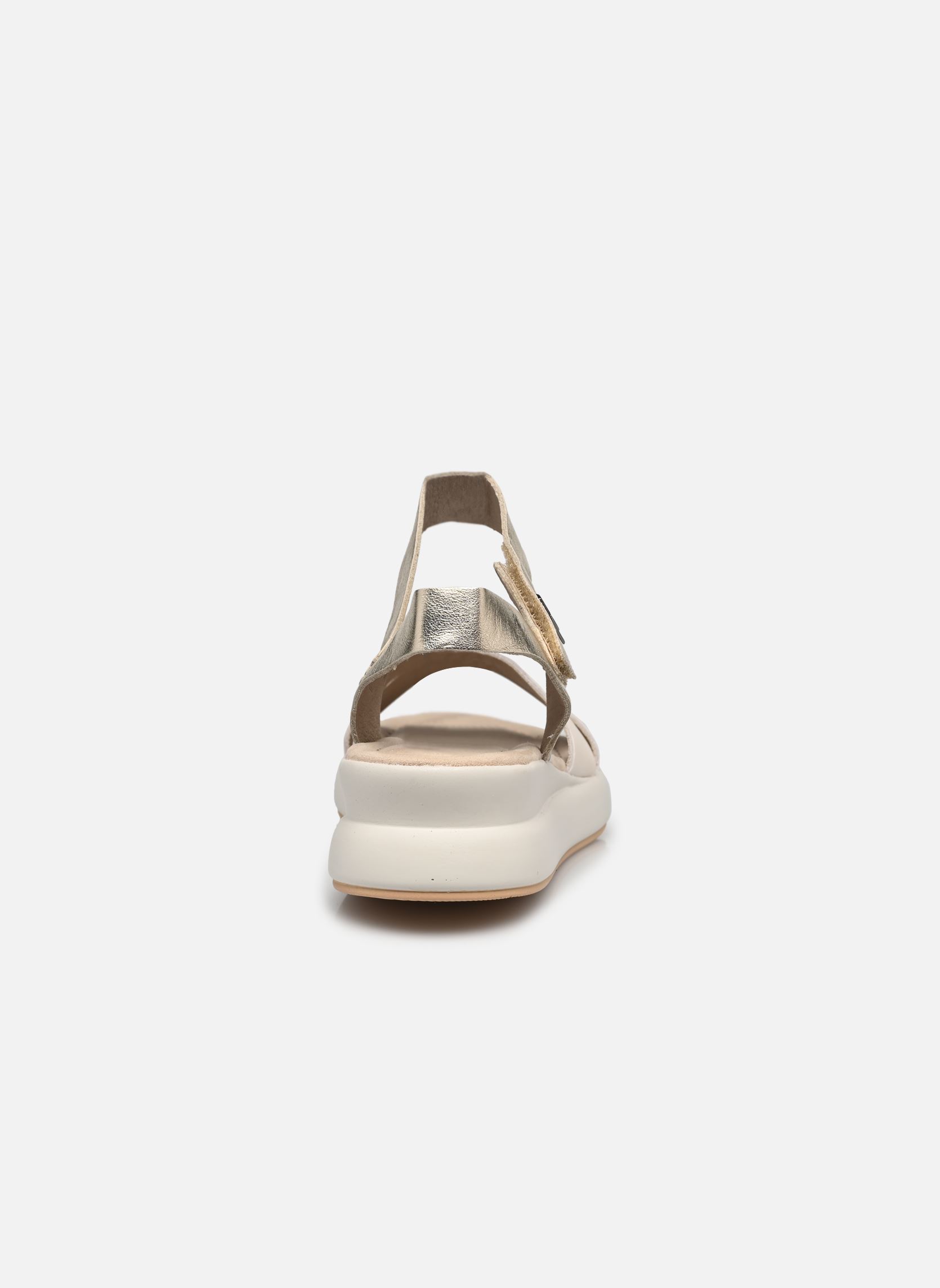 Sandales compensées et plateformes SLAM D9292 femme beige Dorking Sandales compensées et plateformes SLAM D9292 femme beige TIBET+LAMINADO RAW + PLATINO