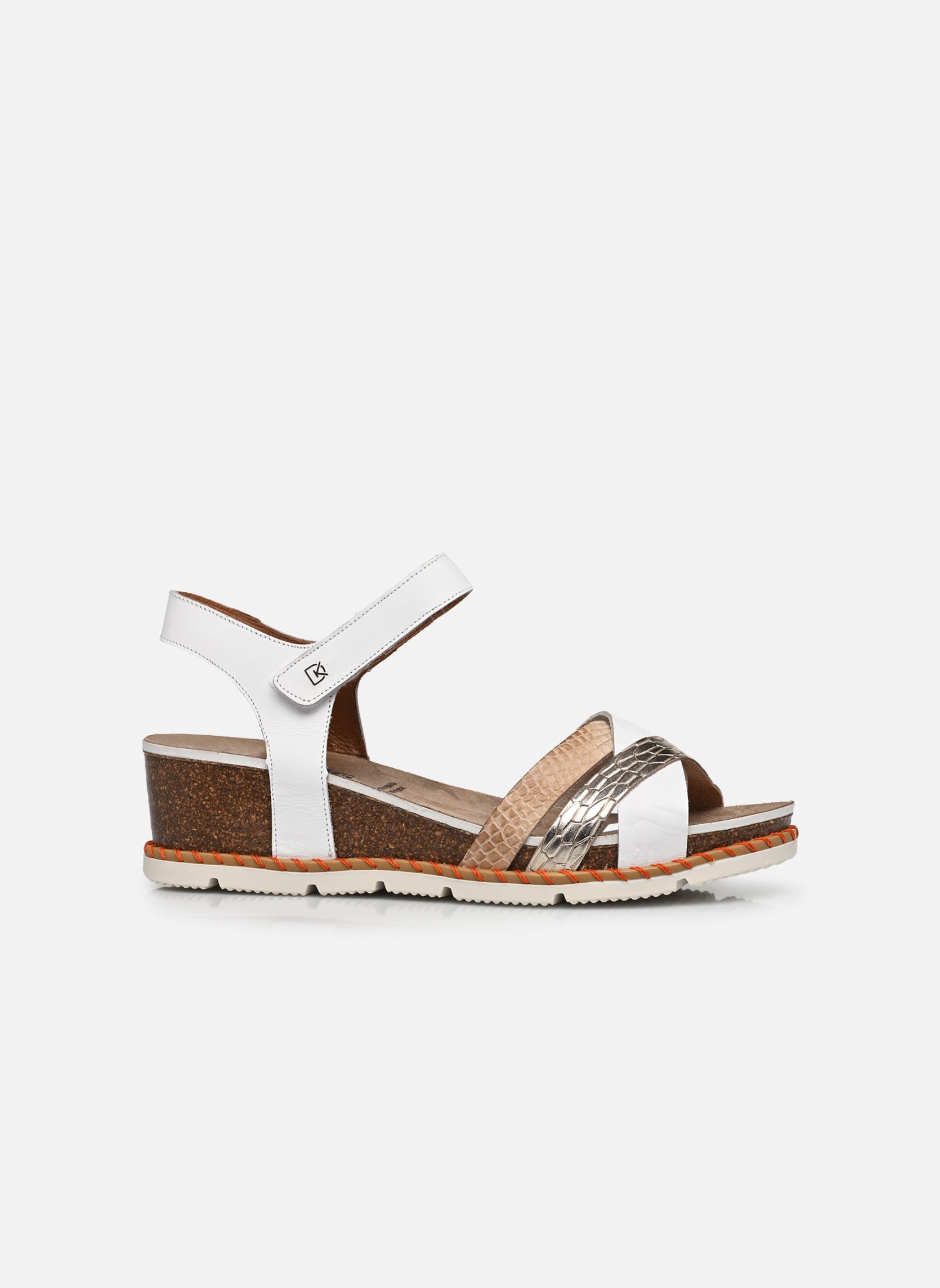Sandali con zeppa e plateau GOLD D9320 donna multicolore Dorking Sandali con zeppa e plateau GOLD D9320 donna multicolore TEXAS+TEXAS+TEXAS BLANCO + CHA
