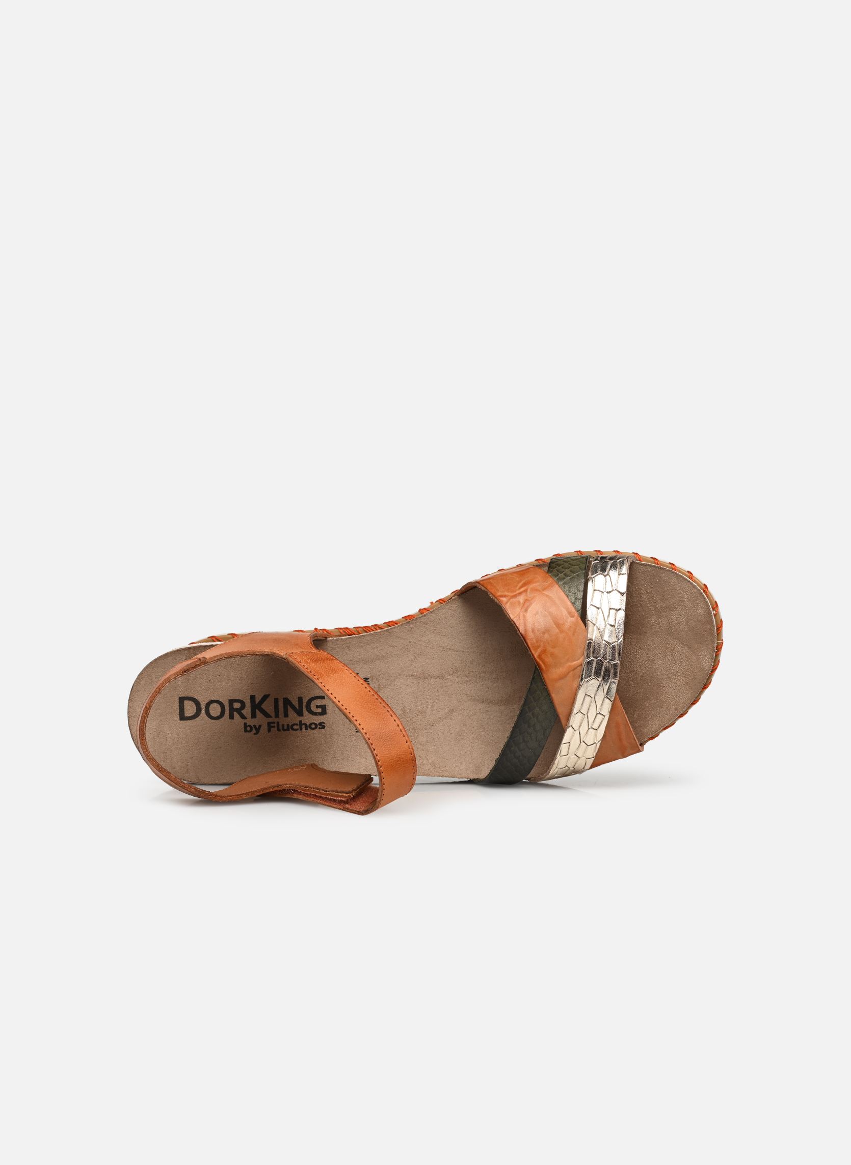 Keil- und Plateausandalen GOLD D9320 damen mehrfarbig Dorking Keil- und Plateausandalen GOLD D9320 damen mehrfarbig TEXAS+TEXAS+TEXAS POMELO + CHA