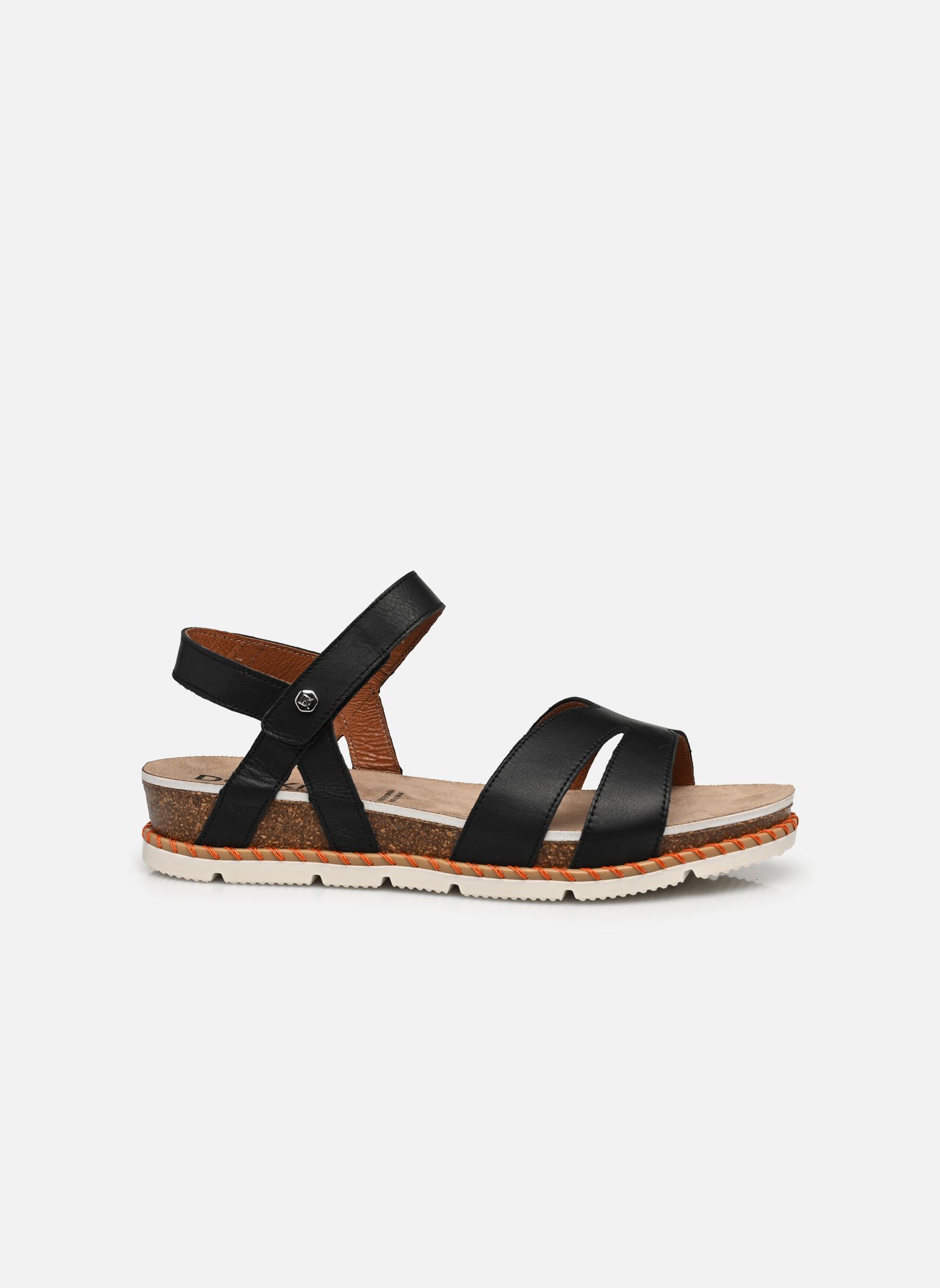 Sandalias y plataformas de cuña SPORT D9323 mujer negro Dorking Sandalias y plataformas de cuña SPORT D9323 mujer negro CERVO NEGRO