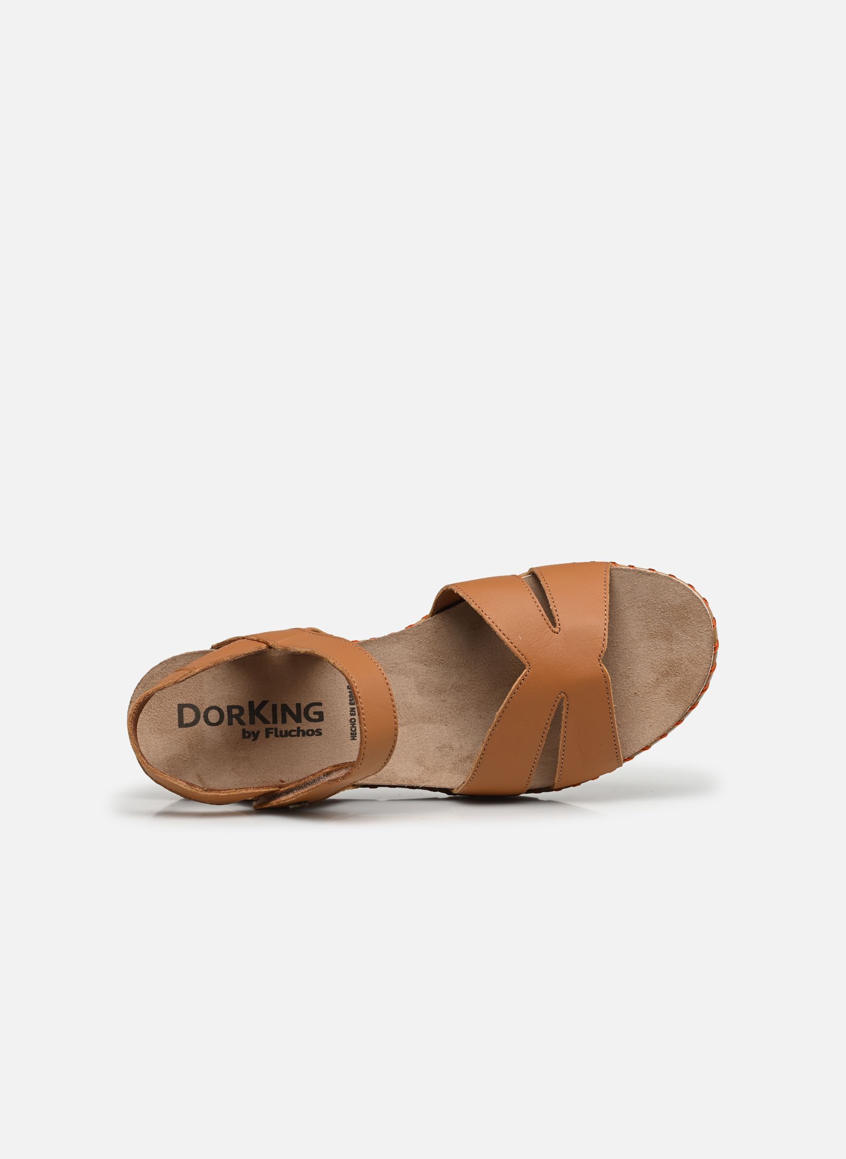 Keil- und Plateausandalen SPORT D9323 damen braun Dorking Keil- und Plateausandalen SPORT D9323 damen braun CERVO CUERO