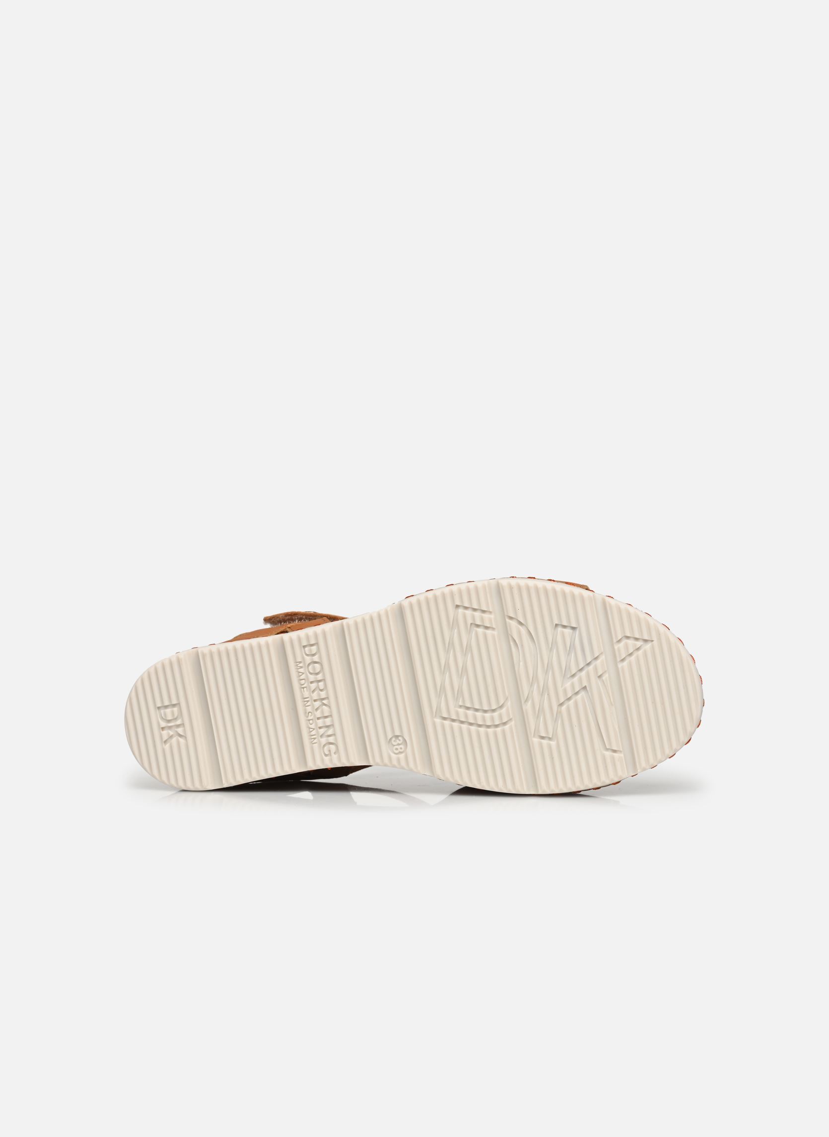 Keil- und Plateausandalen SPORT D9323 damen braun Dorking Keil- und Plateausandalen SPORT D9323 damen braun CERVO CUERO