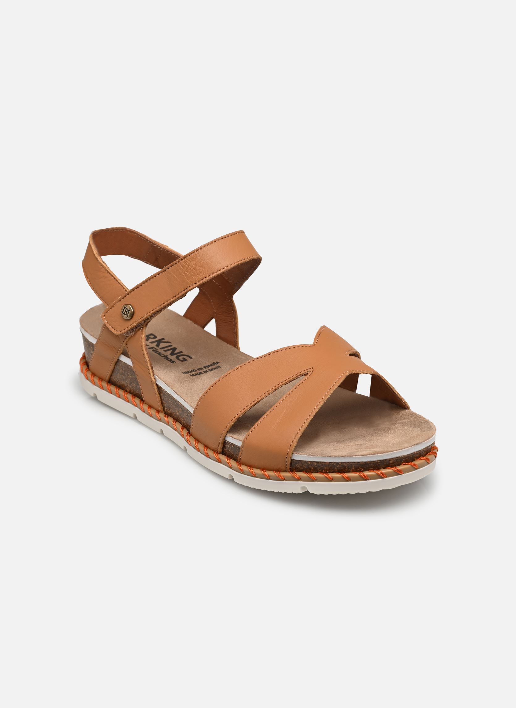 Keil- und Plateausandalen SPORT D9323 damen braun Dorking Keil- und Plateausandalen SPORT D9323 damen braun CERVO CUERO
