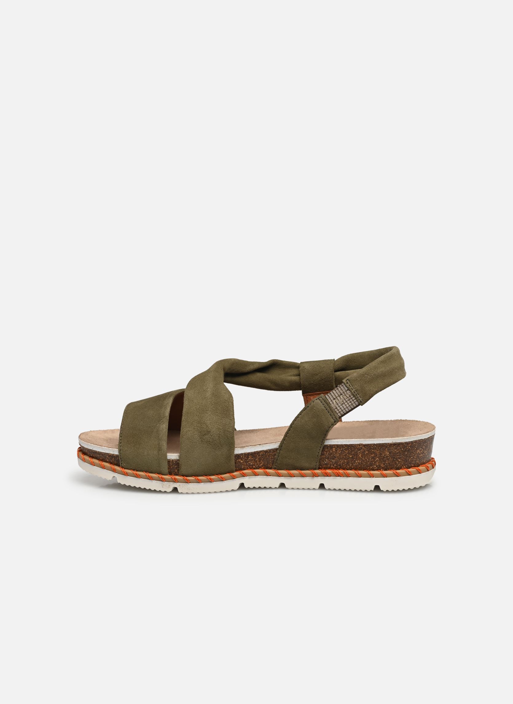 Sandali con zeppa e plateau SPORT D9324 donna verde Dorking Sandali con zeppa e plateau SPORT D9324 donna verde ANTE KAKI