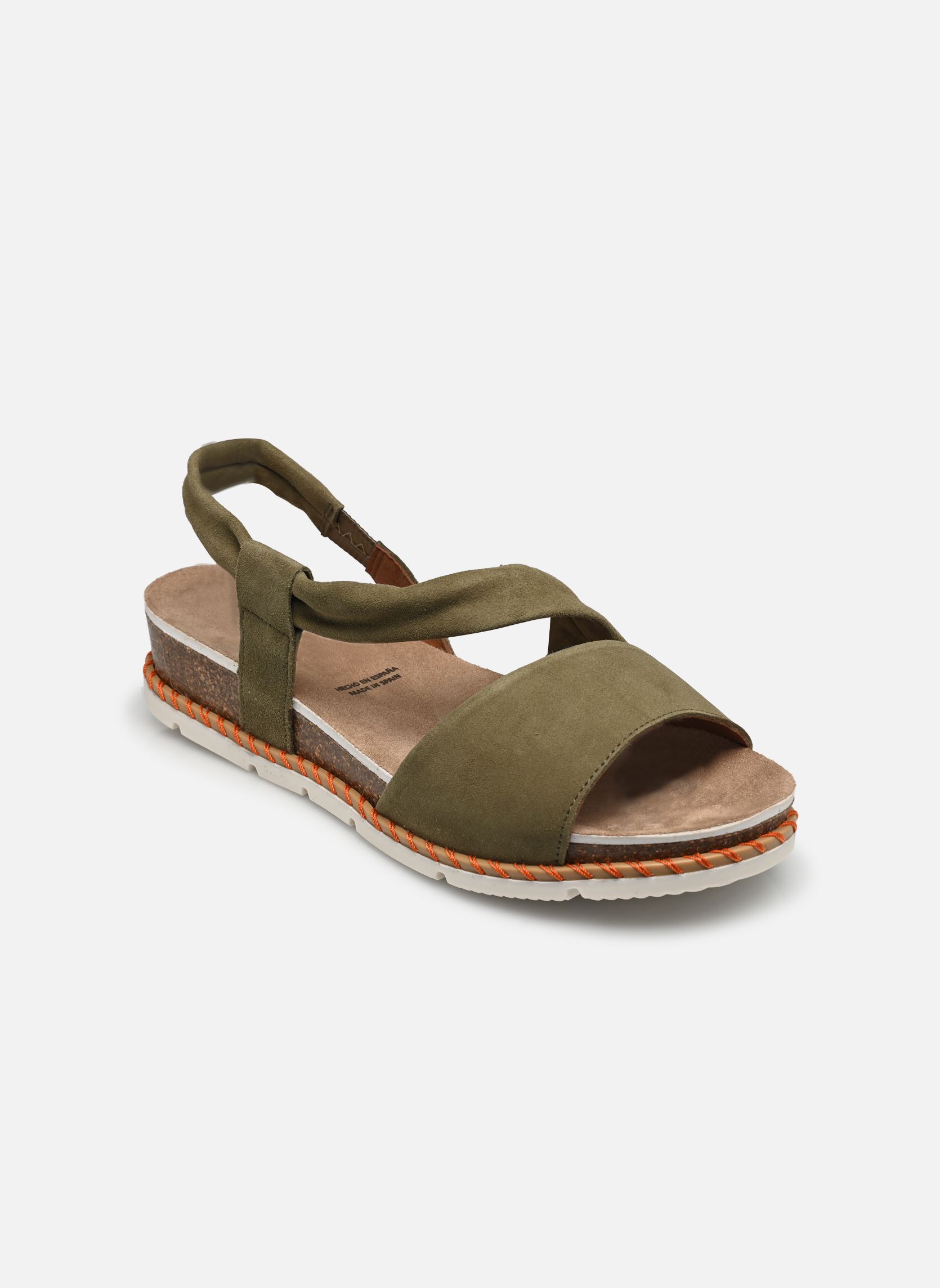 Sandali con zeppa e plateau SPORT D9324 donna verde Dorking Sandali con zeppa e plateau SPORT D9324 donna verde ANTE KAKI