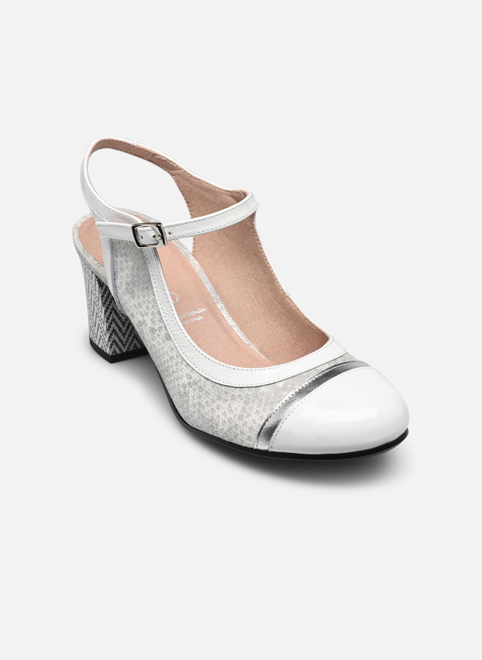 Slingback pumps RODIN D9093 dames wit Dorking Slingback pumps RODIN D9093 dames wit YIBUT+NAPLA+LAMIN PERLA + BLAN