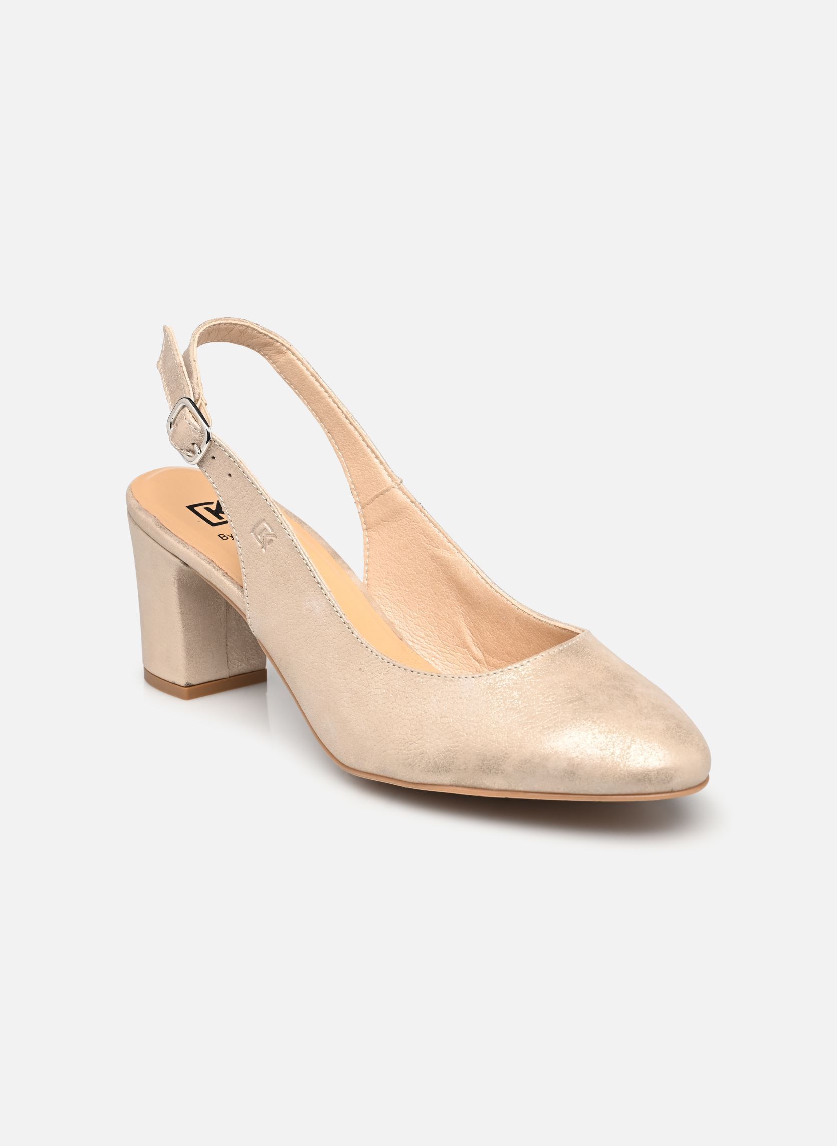 Slingback pumps TEYMA D9272 dames goud en brons Dorking Slingback pumps TEYMA D9272 dames goud en brons LAGUNA PLATINO