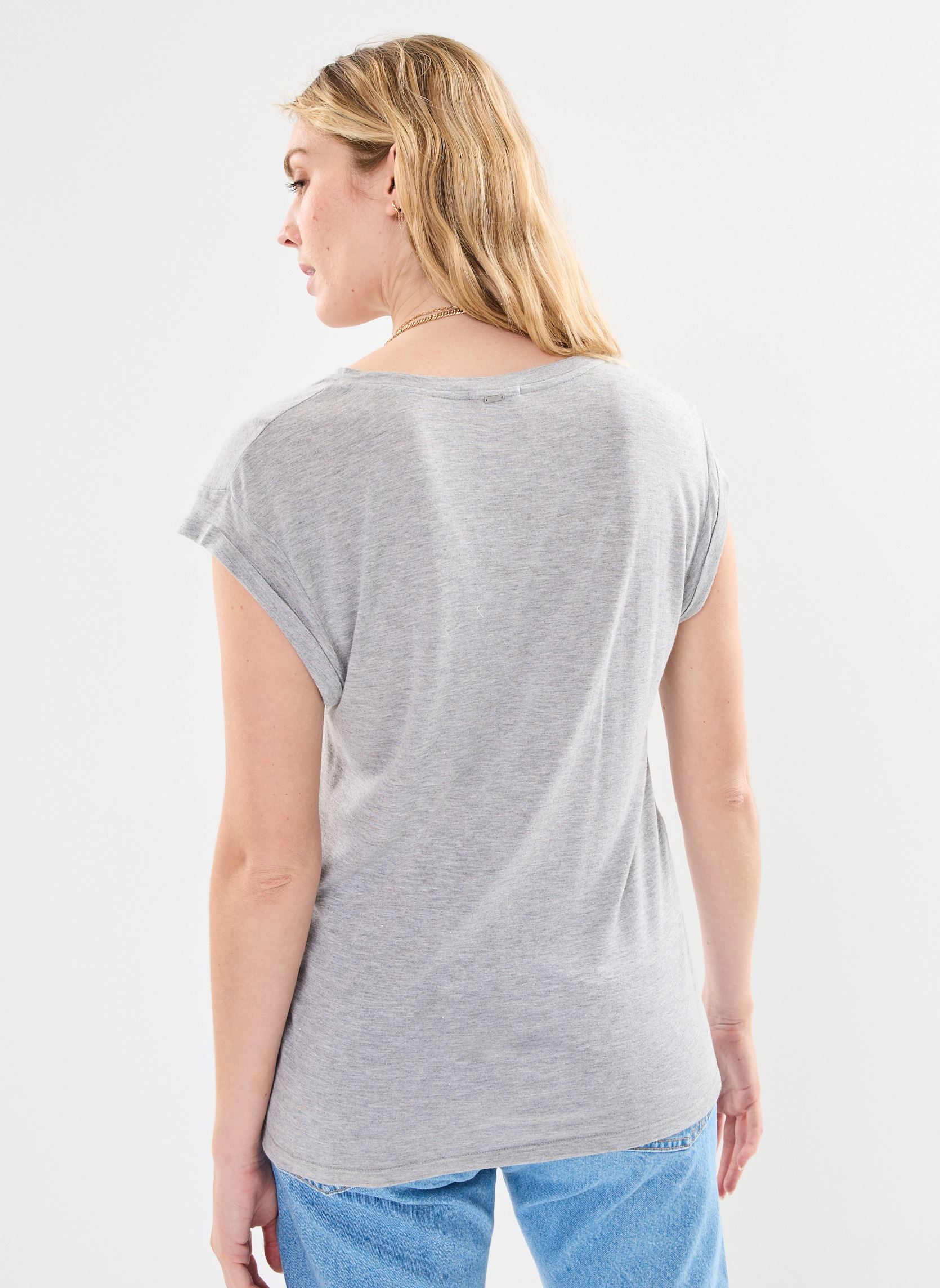 Kurzarm-T-Shirts BY10315 damen grau IKKS Women Kurzarm-T-Shirts BY10315 damen grau GRIS NUAGE