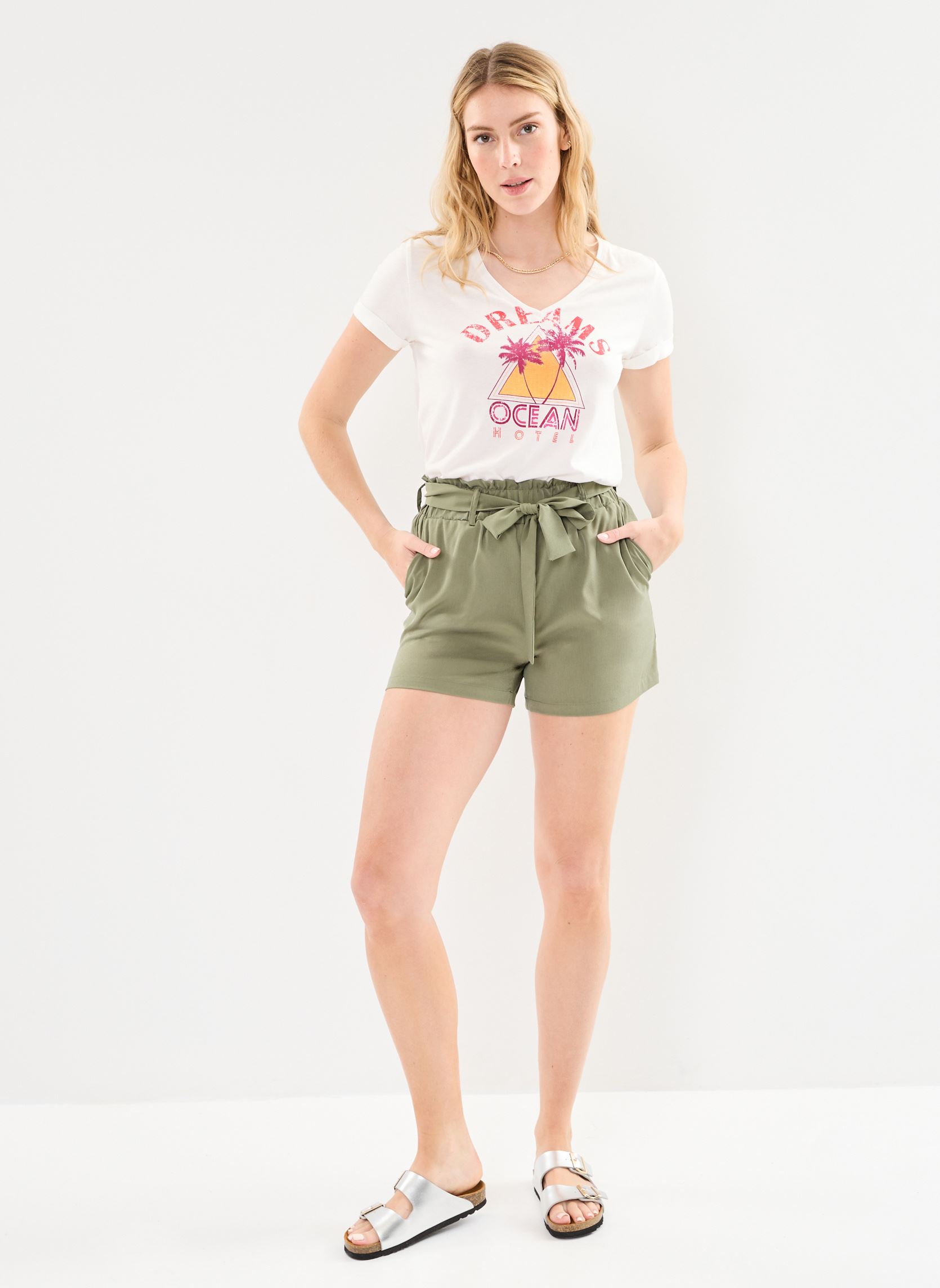 Tee-shirts manches courtes BY10665 femme blanc IKKS Women Tee-shirts manches courtes BY10665 femme blanc BLANC CASSÉ