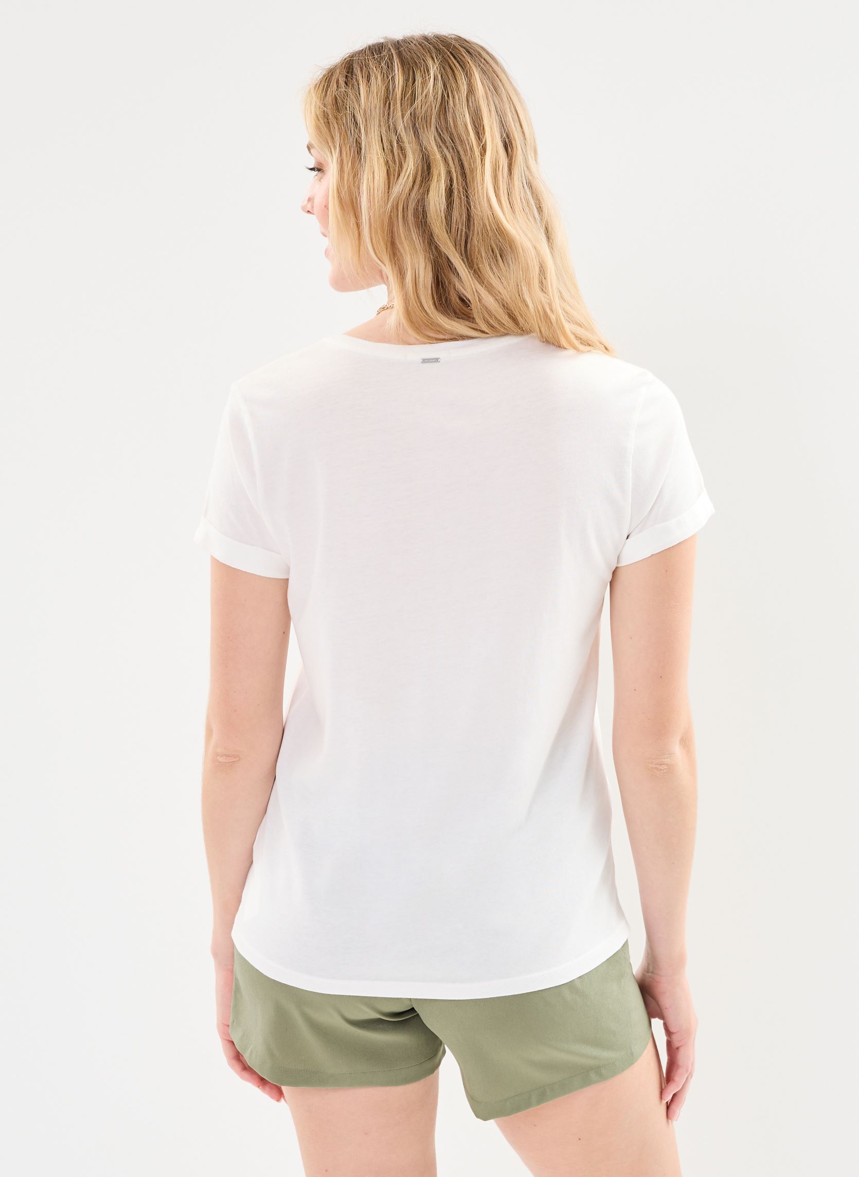 Tee-shirts manches courtes BY10665 femme blanc IKKS Women Tee-shirts manches courtes BY10665 femme blanc BLANC CASSÉ