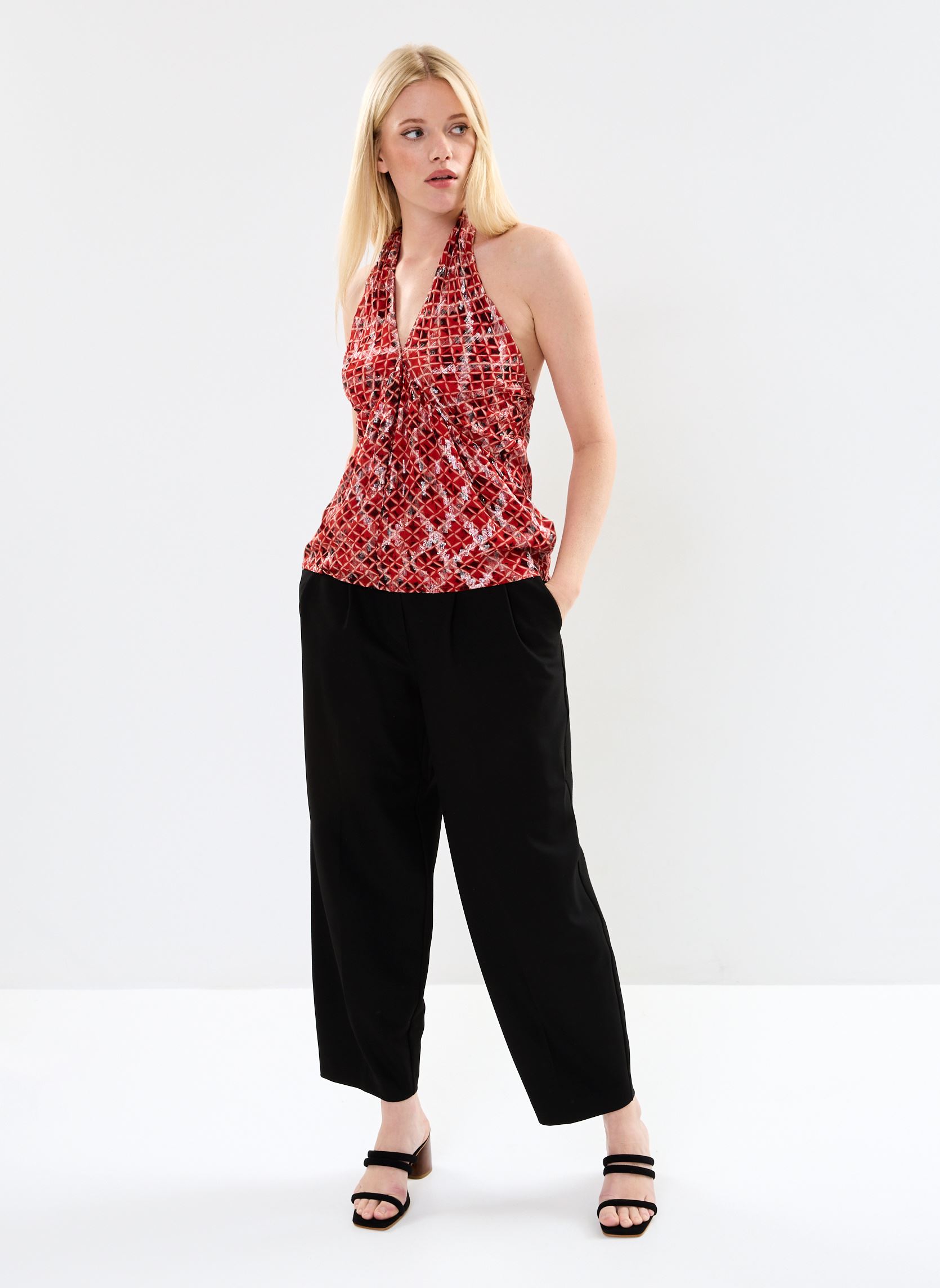 Top BY11345 donna rosso IKKS Women Top BY11345 donna rosso SCARLETTE