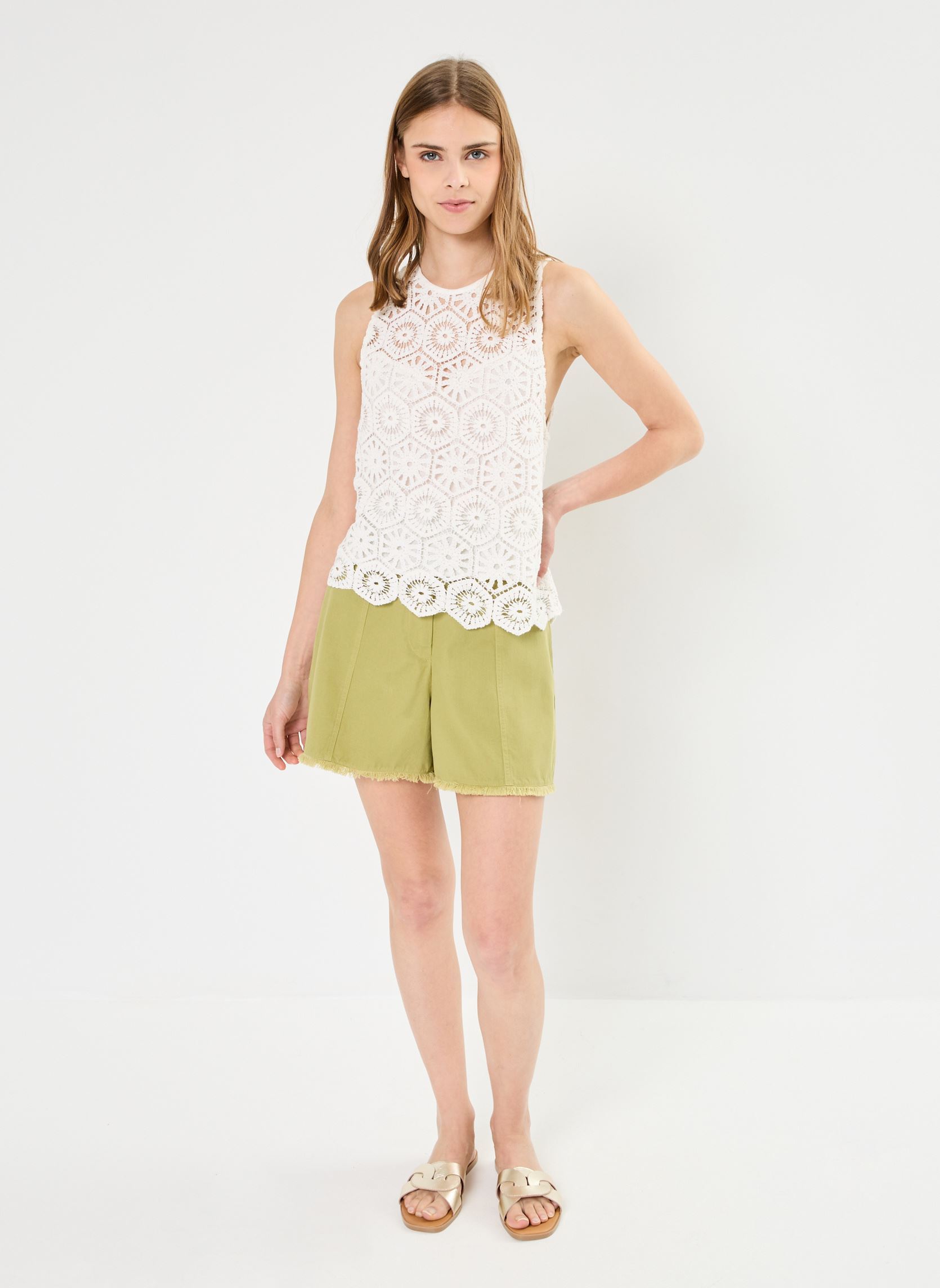 Tops BY11465 dames wit IKKS Women Tops BY11465 dames wit BLANC CASSÉ