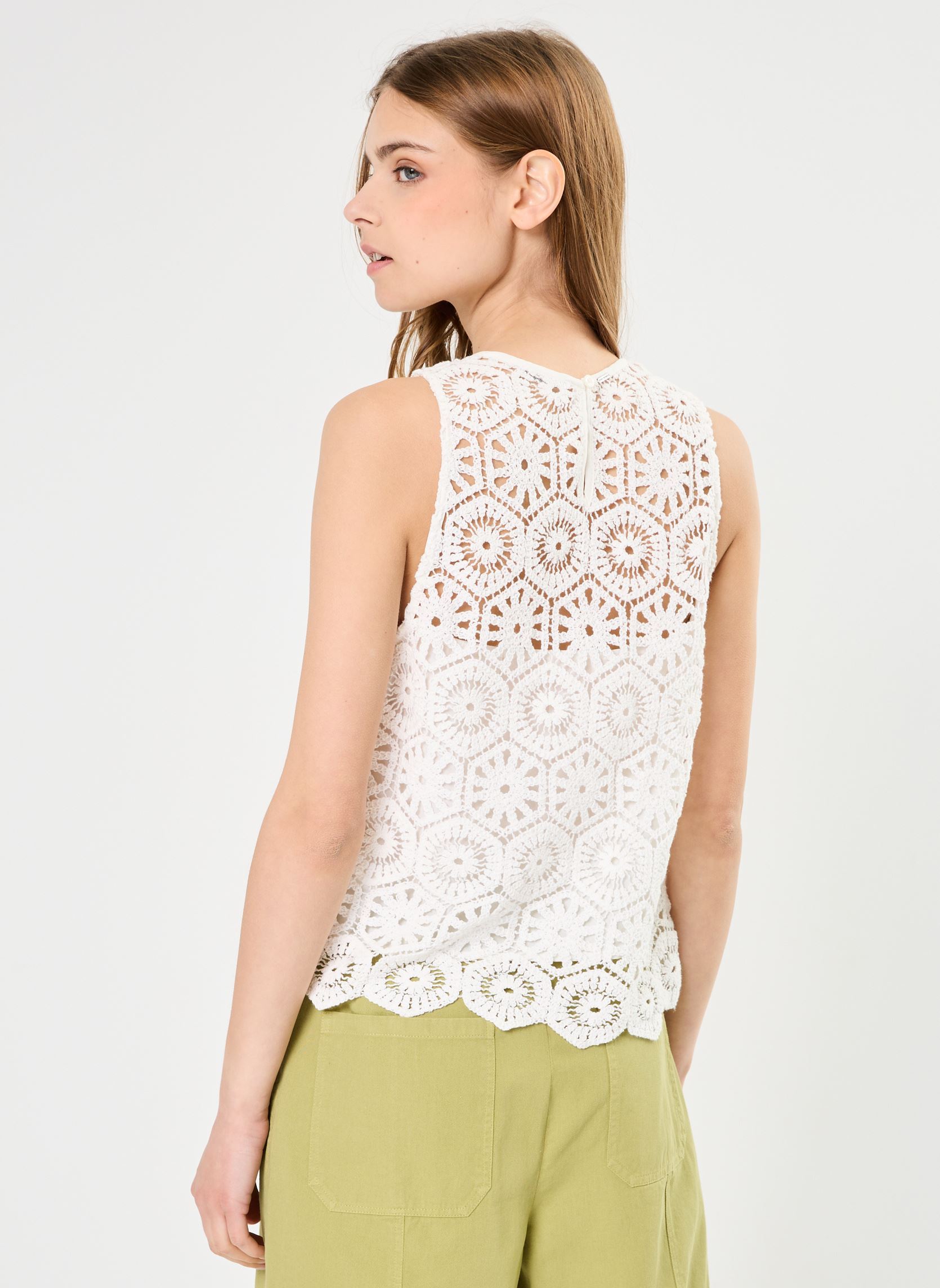 Tops BY11465 dames wit IKKS Women Tops BY11465 dames wit BLANC CASSÉ