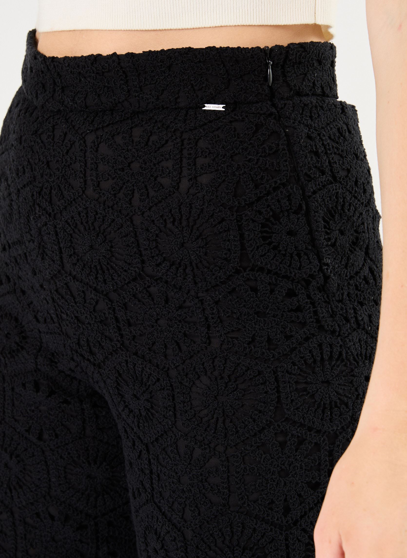 Pantalons larges BY22305 femme noir IKKS Women Pantalons larges BY22305 femme noir NOIR