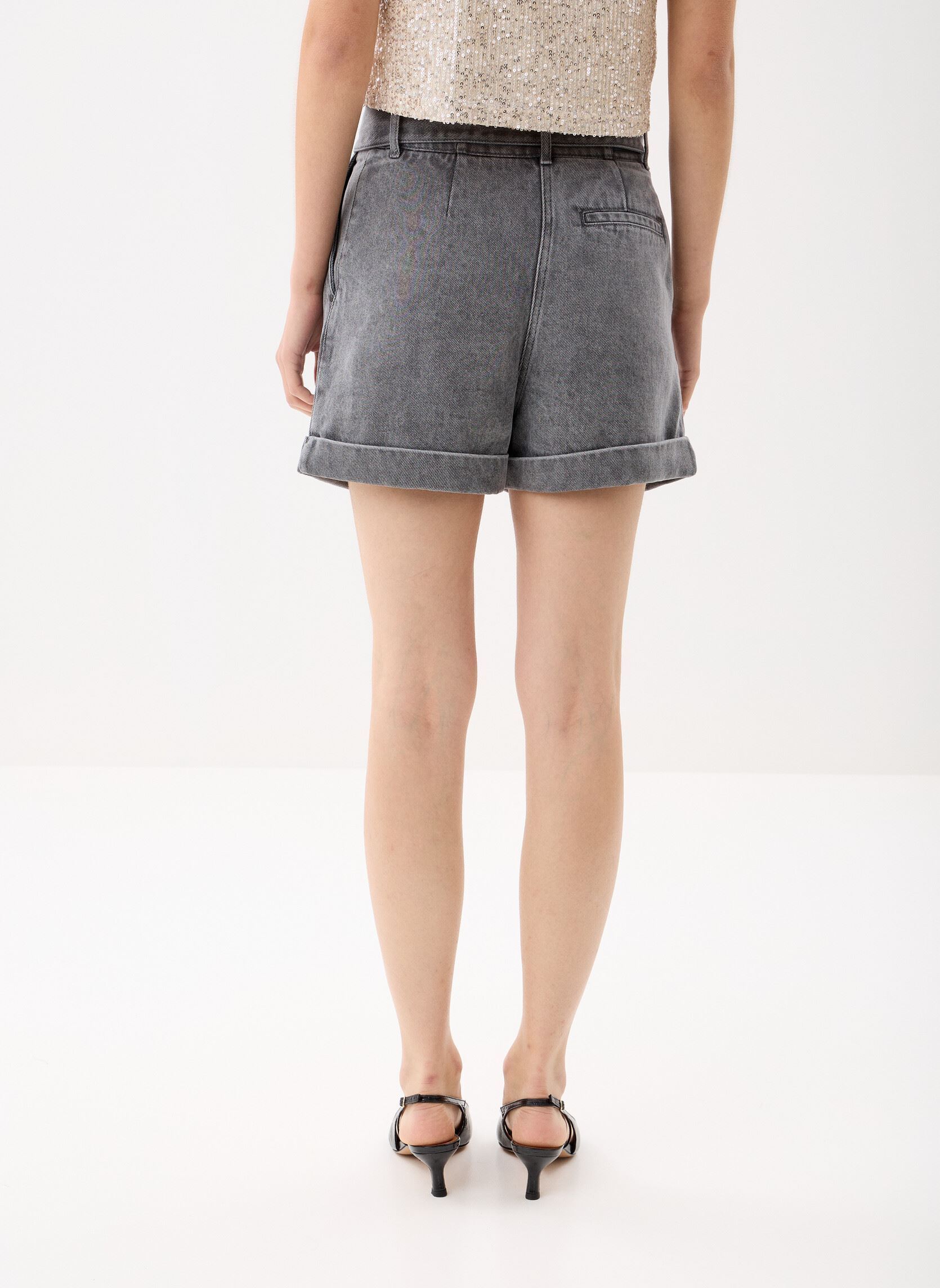 Shorts BY26135 dames grijs IKKS Women Shorts BY26135 dames grijs LIGHT GREY