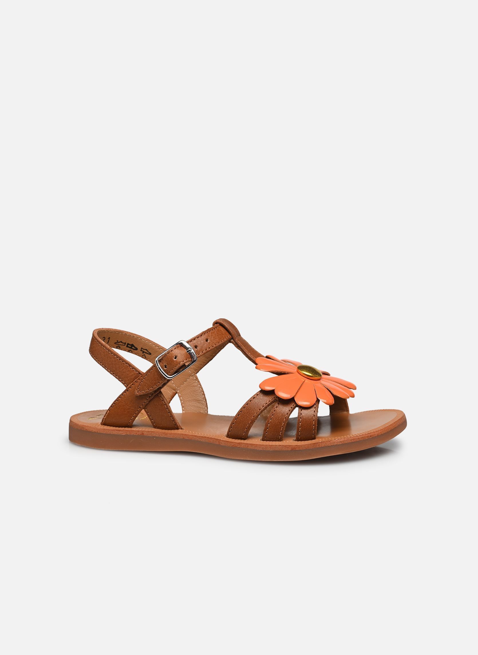 Sandalen Plagette Big Flo mädchen braun Pom d Api Sandalen Plagette Big Flo mädchen braun CAMEL